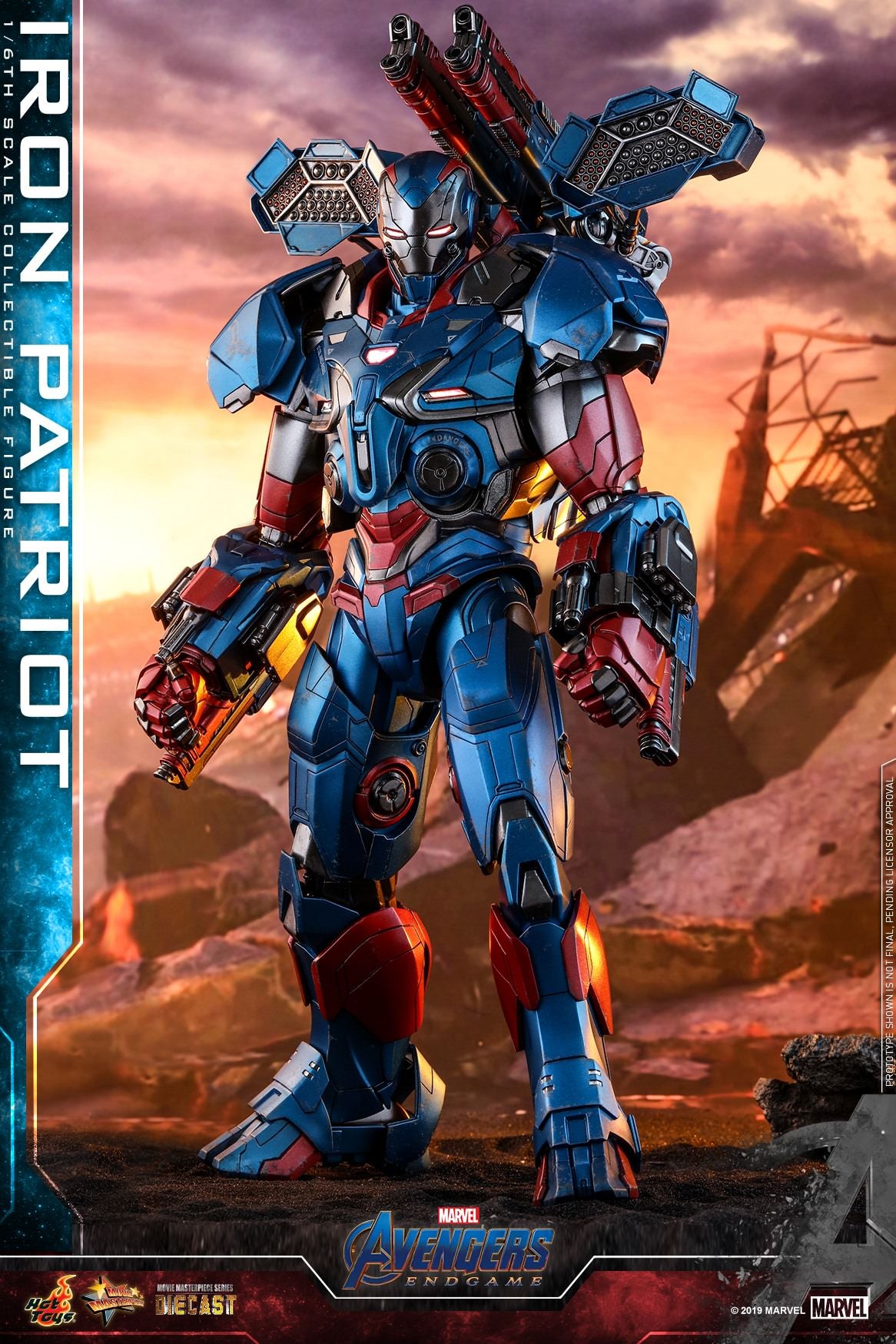 Hot Toys Avengers: Endgame - Iron Patriot MMS547D34