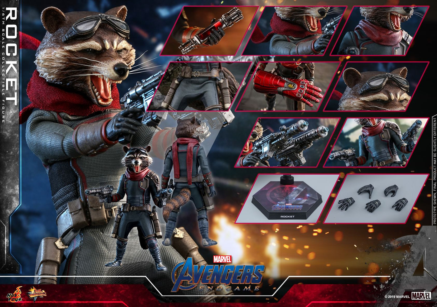 Hot Toys Avengers: Endgame - Rocket MMS548