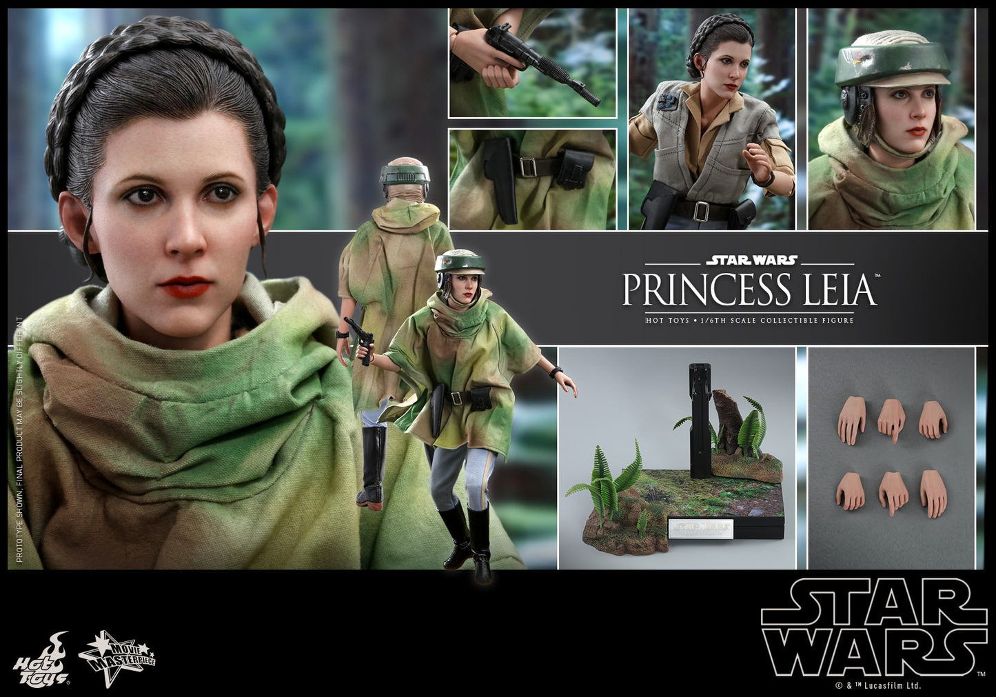 Hot Toys Star Wars: Return of the Jedi -- Princess Leia MMS549