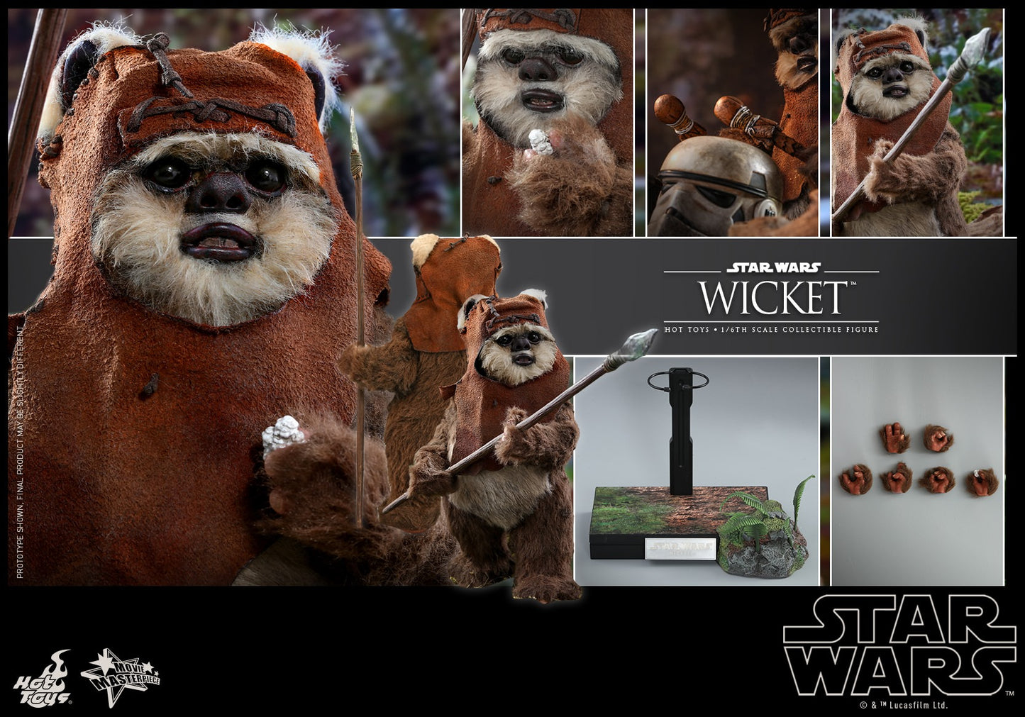 Hot Toys Star Wars: Return of the Jedi -- Wicket MMS550