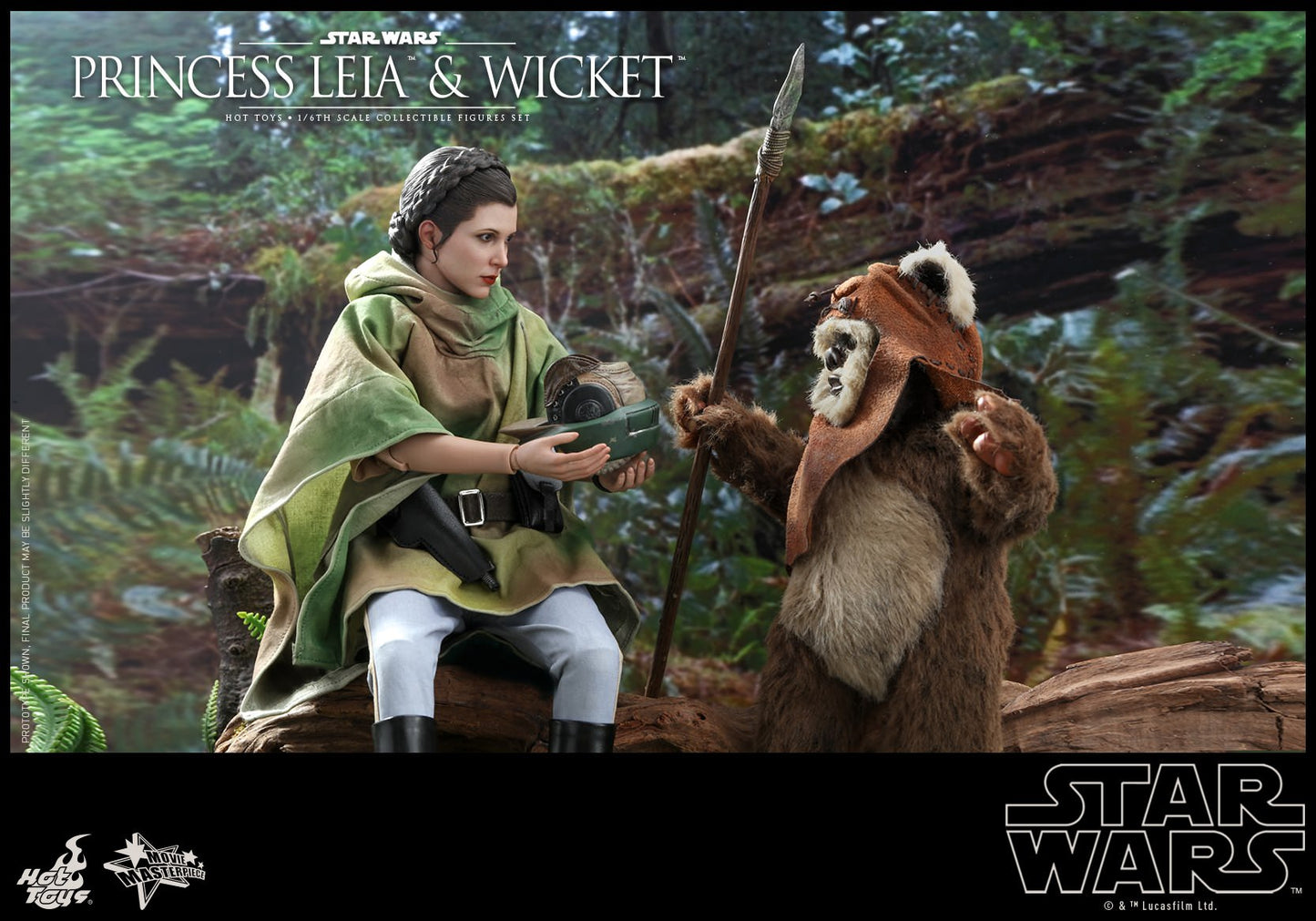 Hot Toys Star Wars: Return of the Jedi -- Princess Leia and Wicket MMS551