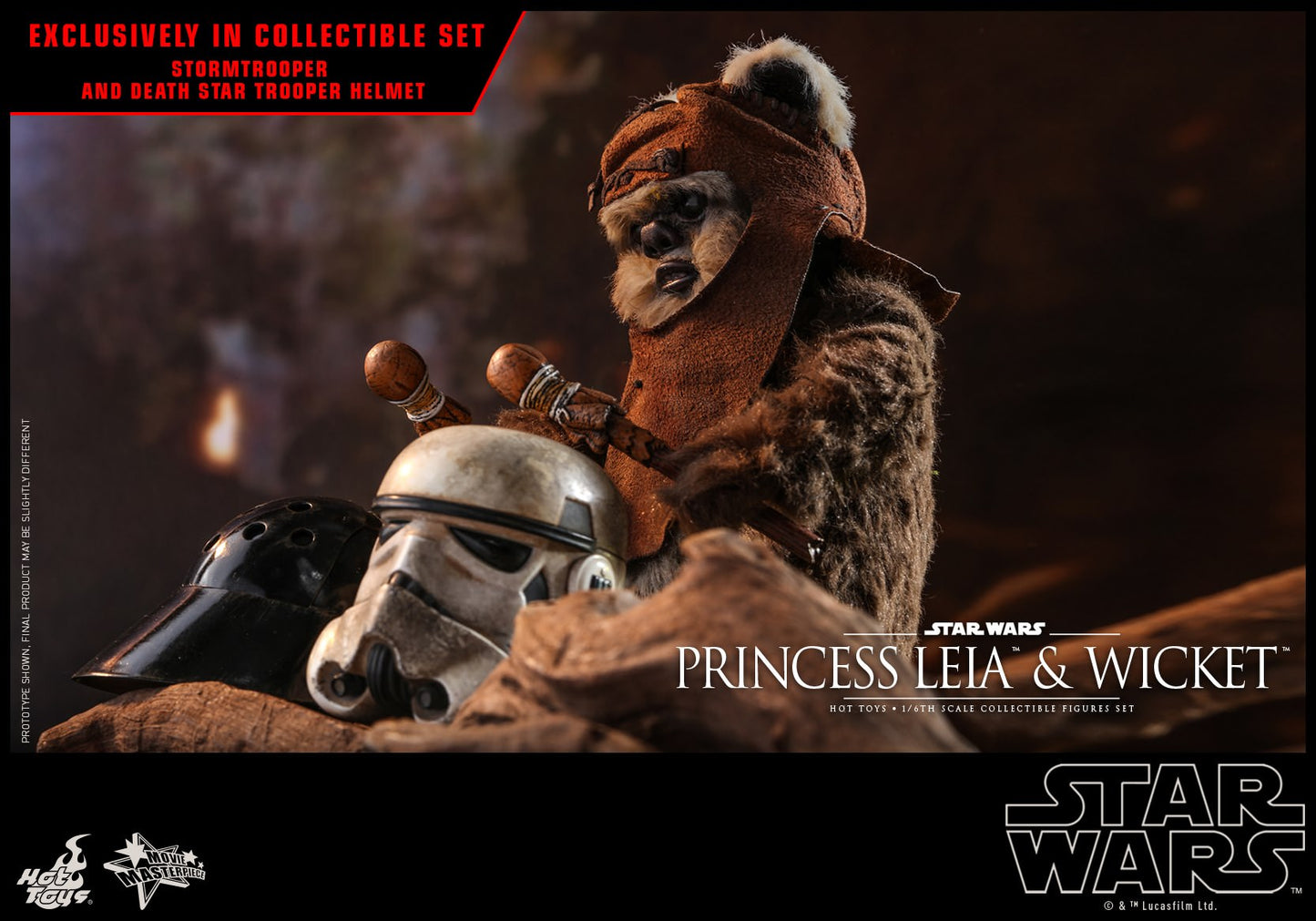 Hot Toys Star Wars: Return of the Jedi -- Princess Leia and Wicket MMS551