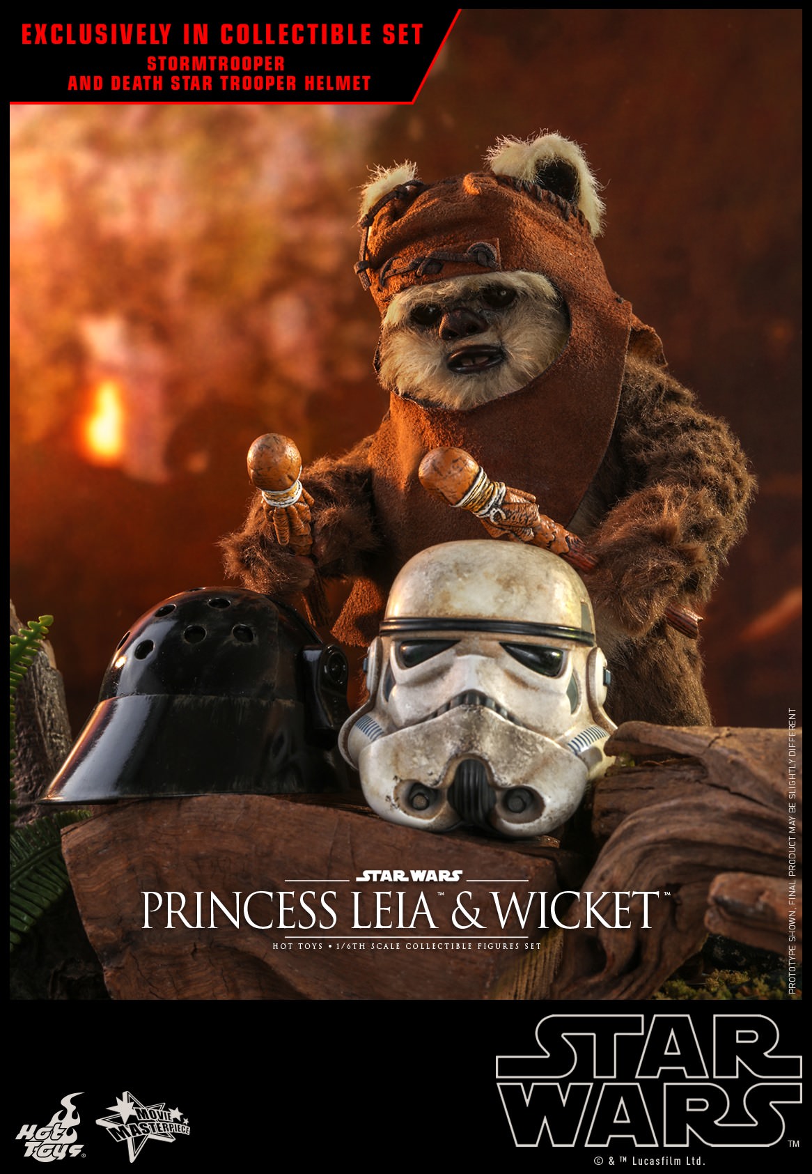 Hot Toys Star Wars: Return of the Jedi -- Princess Leia and Wicket MMS551