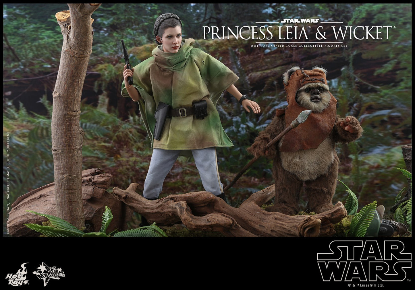 Hot Toys Star Wars: Return of the Jedi -- Princess Leia and Wicket MMS551