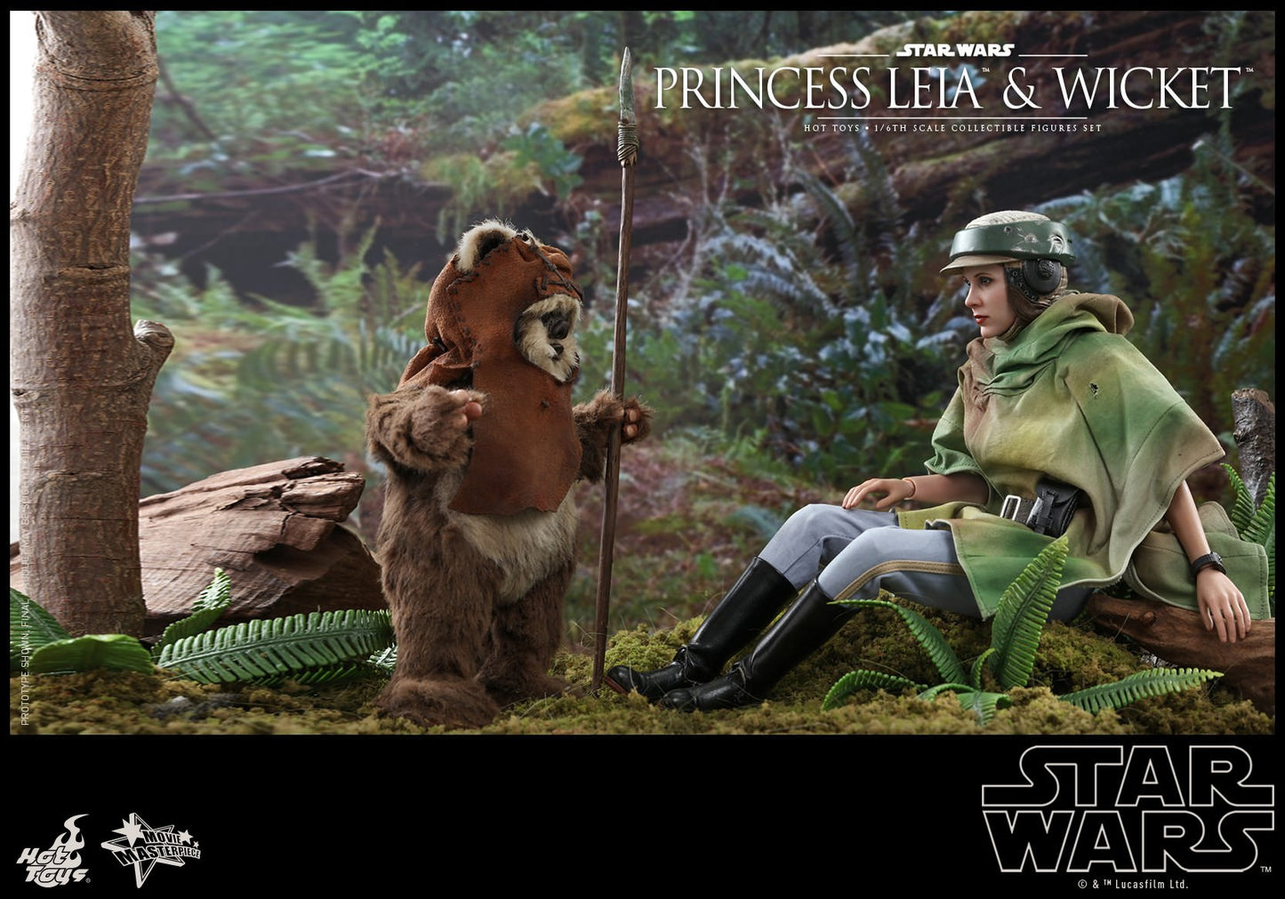 Hot Toys Star Wars: Return of the Jedi -- Princess Leia and Wicket MMS551