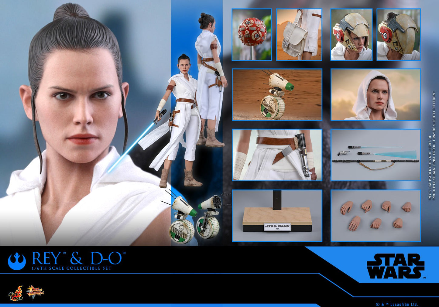 Hot Toys Star Wars: The Rise of Skywalker - Rey and D-O MMS559