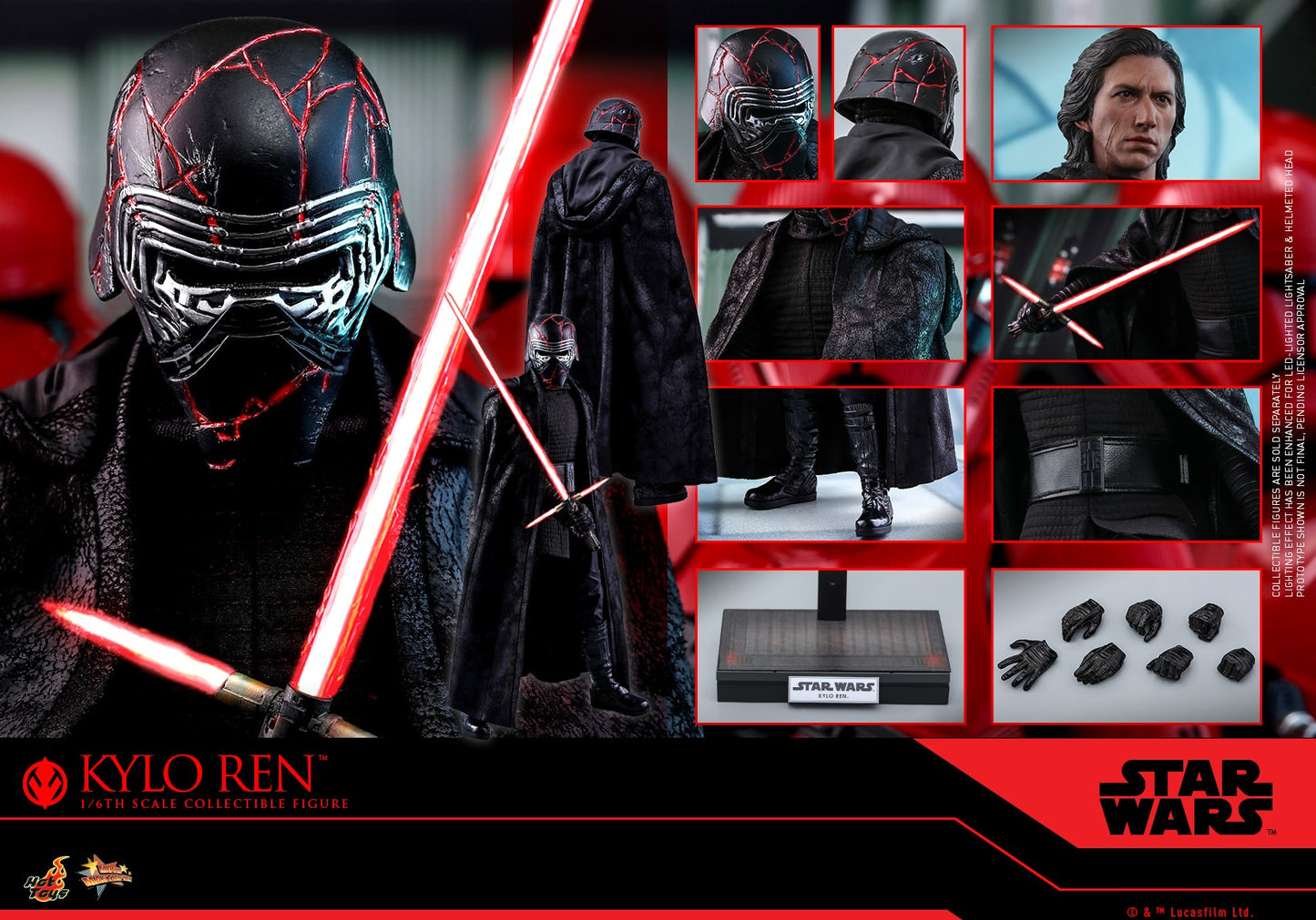 Hot Toys Star Wars: The Rise of Skywalker - Kylo Ren MMS560