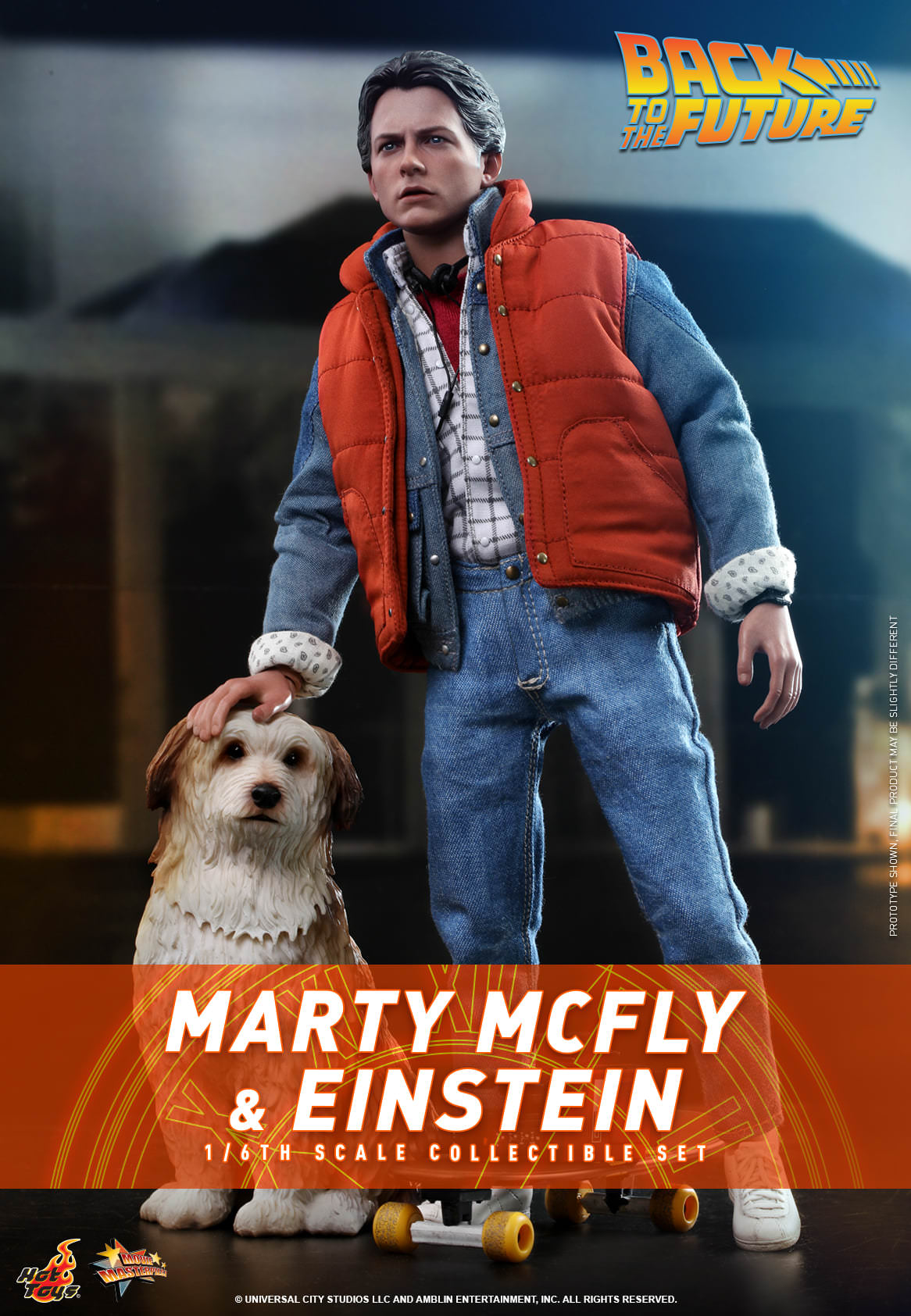 Hot Toys Back to the Future - 1:6th Scale Marty McFly And Einstein Collectible Set MMS573