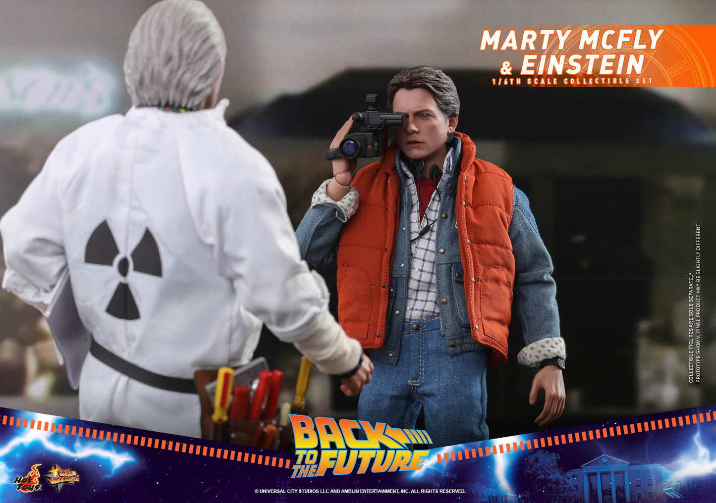 Hot Toys Back to the Future - 1:6th Scale Marty McFly And Einstein Collectible Set MMS573