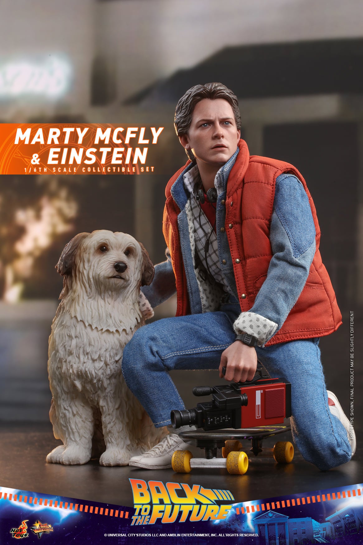 Hot Toys Back to the Future - 1:6th Scale Marty McFly And Einstein Collectible Set MMS573