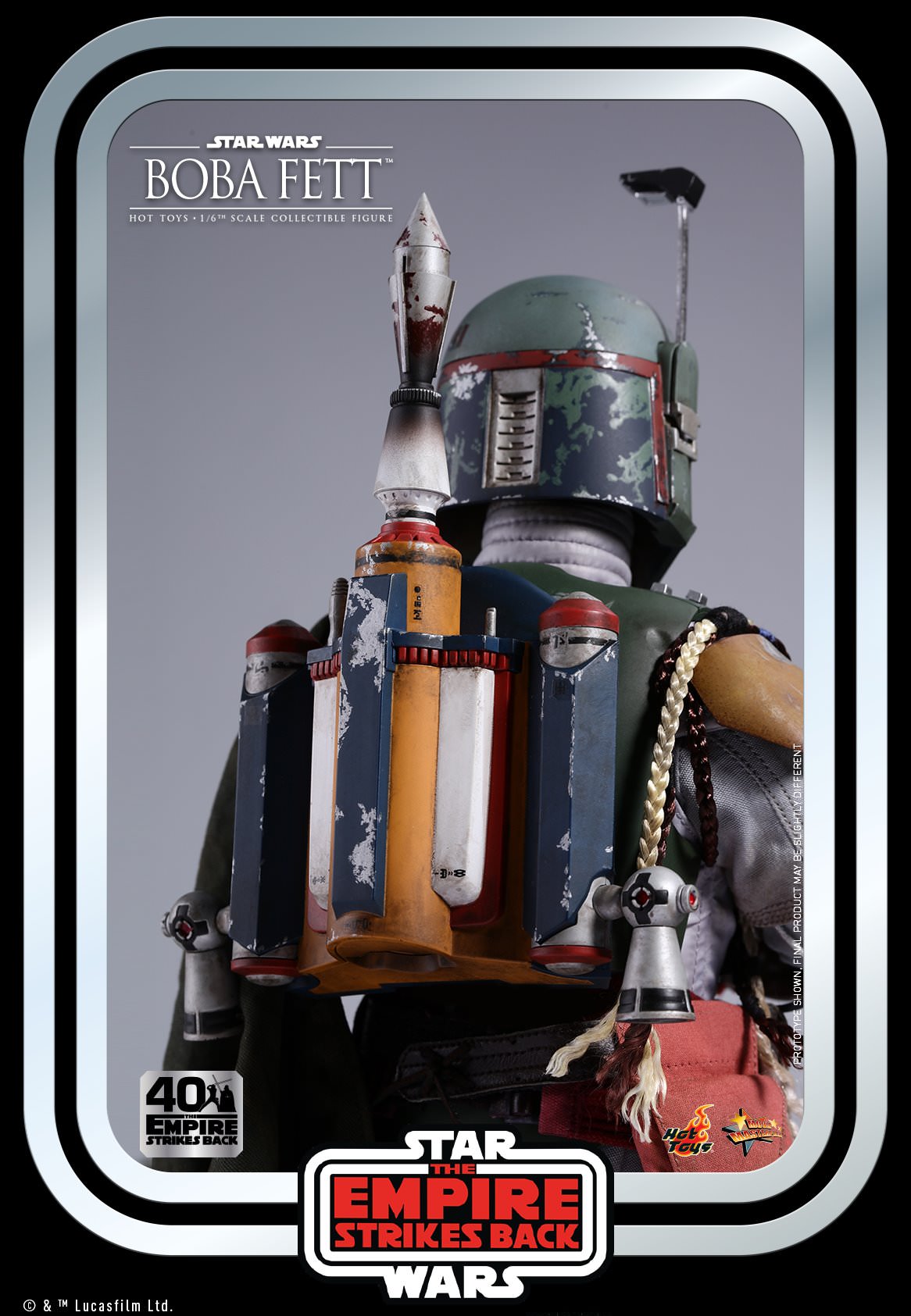 Hot Toys Star Wars: The Empire Strikes Back™ - Boba Fett™ Collectible Figure (Star Wars: The Empire Strikes Back 40th Anniversary Collection) MMS574