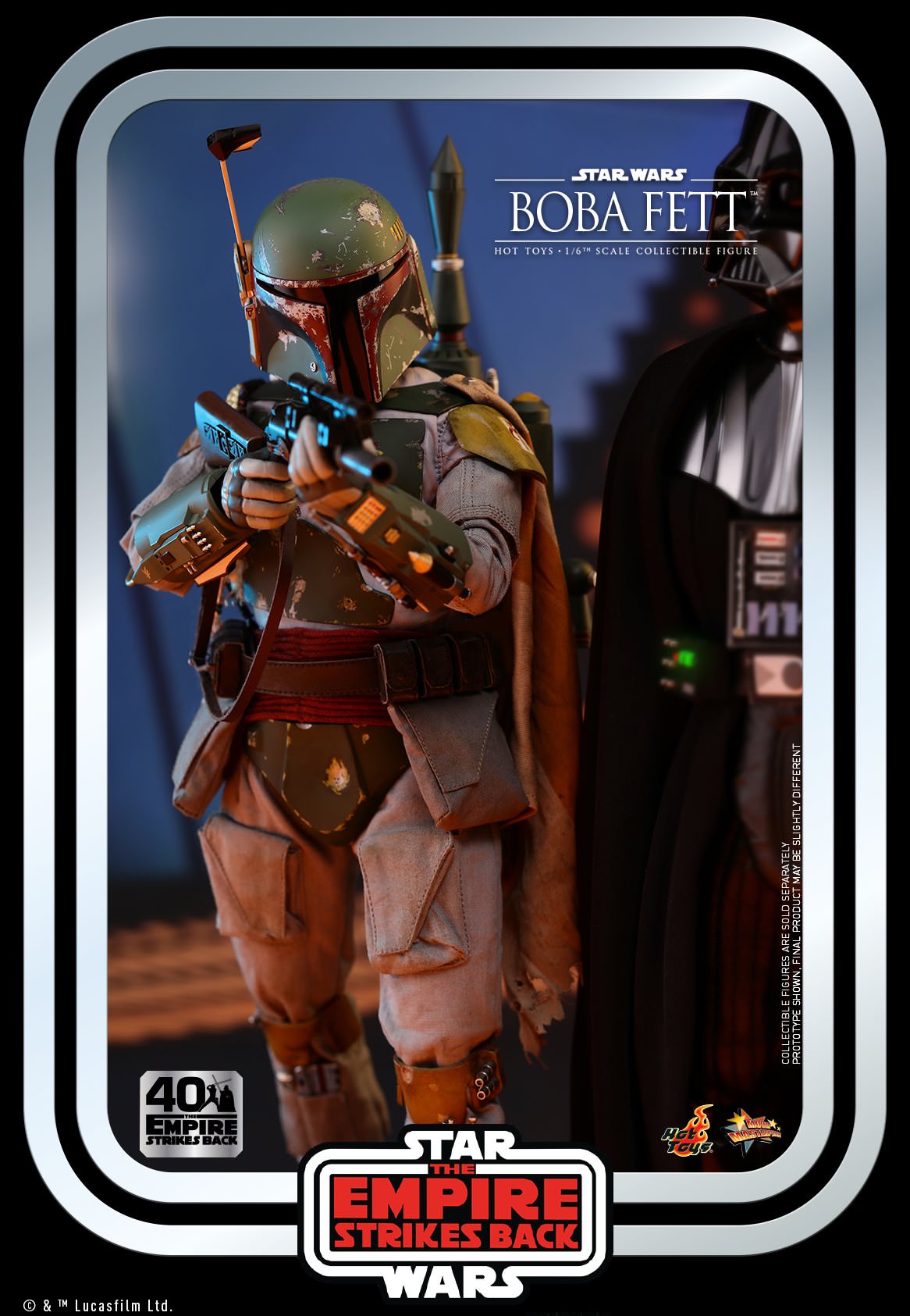 Hot Toys Star Wars: The Empire Strikes Back™ - Boba Fett™ Collectible Figure (Star Wars: The Empire Strikes Back 40th Anniversary Collection) MMS574