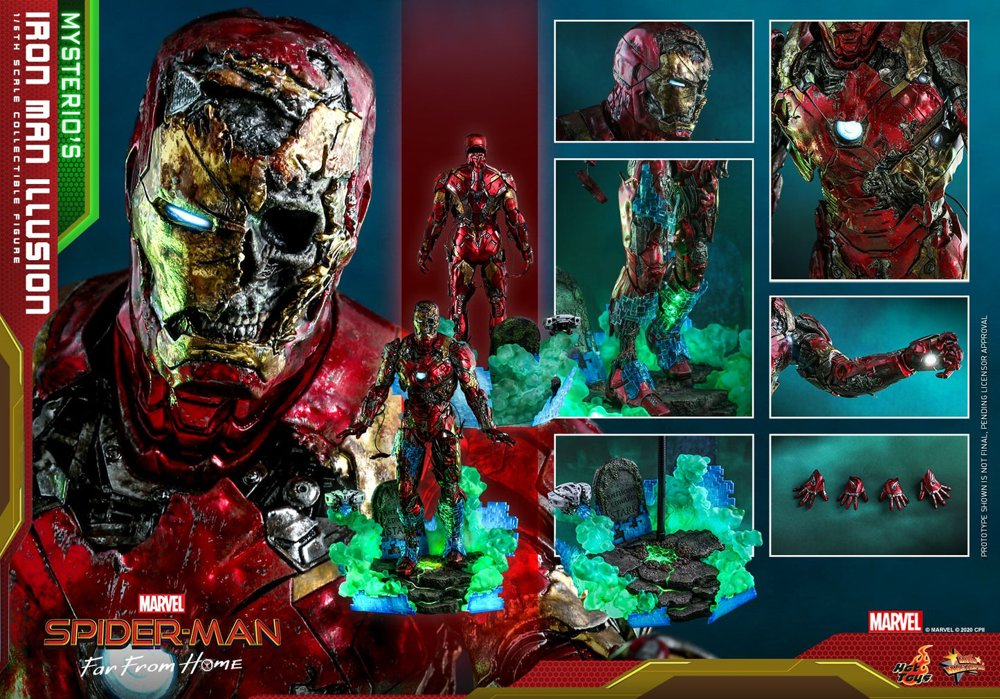 Hot Toys Spider-Man: Far From Home – Mysterio’s Iron Man Illusion MMS580