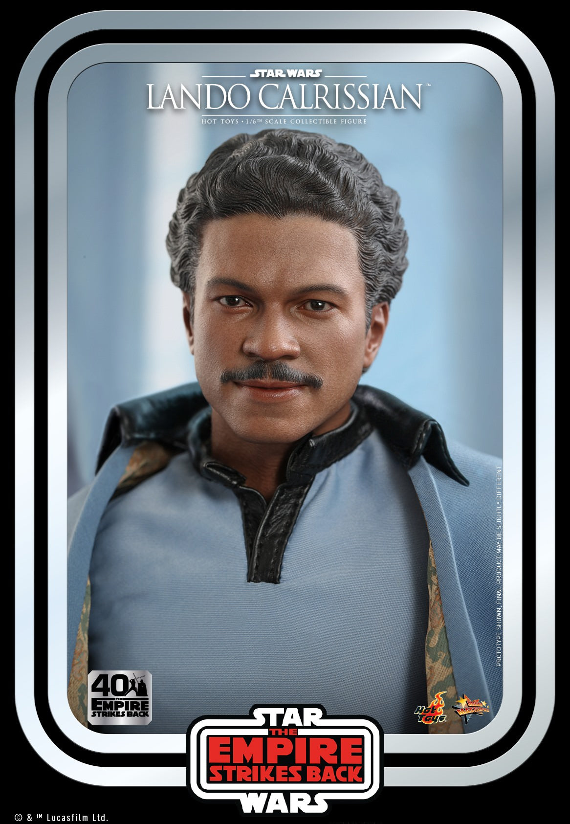 Hot Toys Star Wars: The Empire Strikes Back- Lando Calrissian Collectible Figure (Star Wars: The Empire Strikes Back 40th Anniversary Collection) MMS588