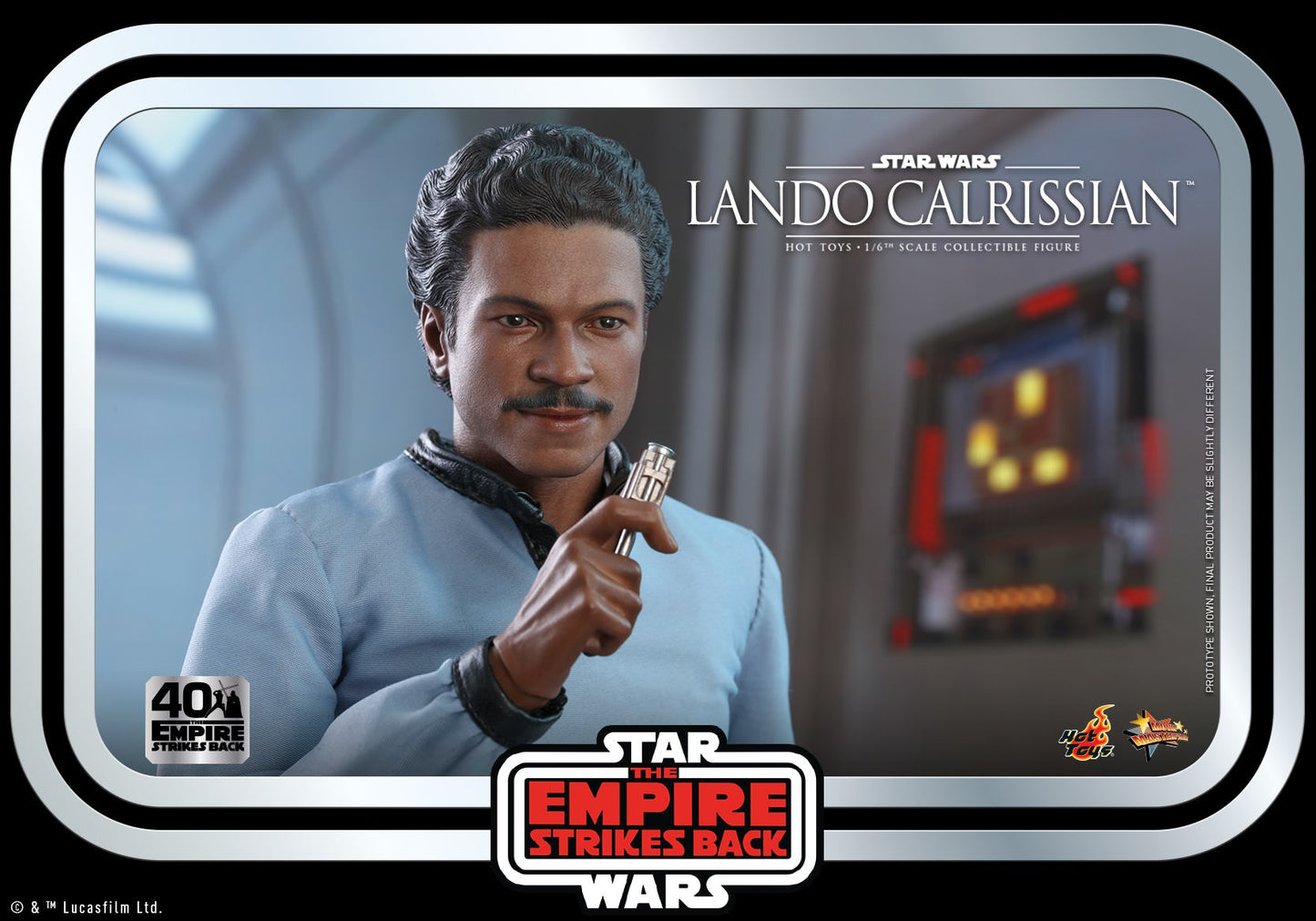 Hot Toys Star Wars: The Empire Strikes Back- Lando Calrissian Collectible Figure (Star Wars: The Empire Strikes Back 40th Anniversary Collection) MMS588