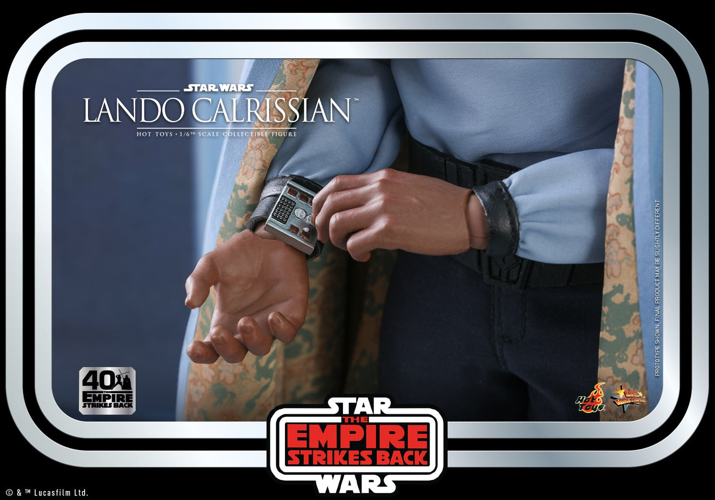 Hot Toys Star Wars: The Empire Strikes Back- Lando Calrissian Collectible Figure (Star Wars: The Empire Strikes Back 40th Anniversary Collection) MMS588