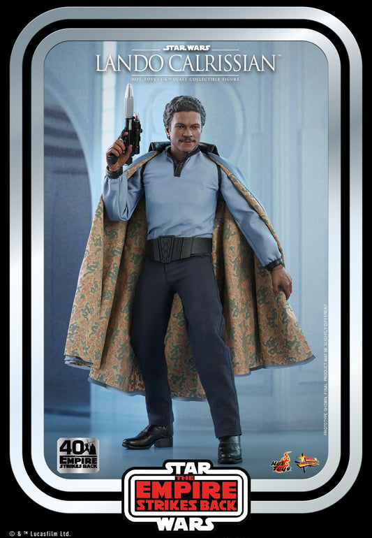 Hot Toys Star Wars: The Empire Strikes Back- Lando Calrissian Collectible Figure (Star Wars: The Empire Strikes Back 40th Anniversary Collection) MMS588