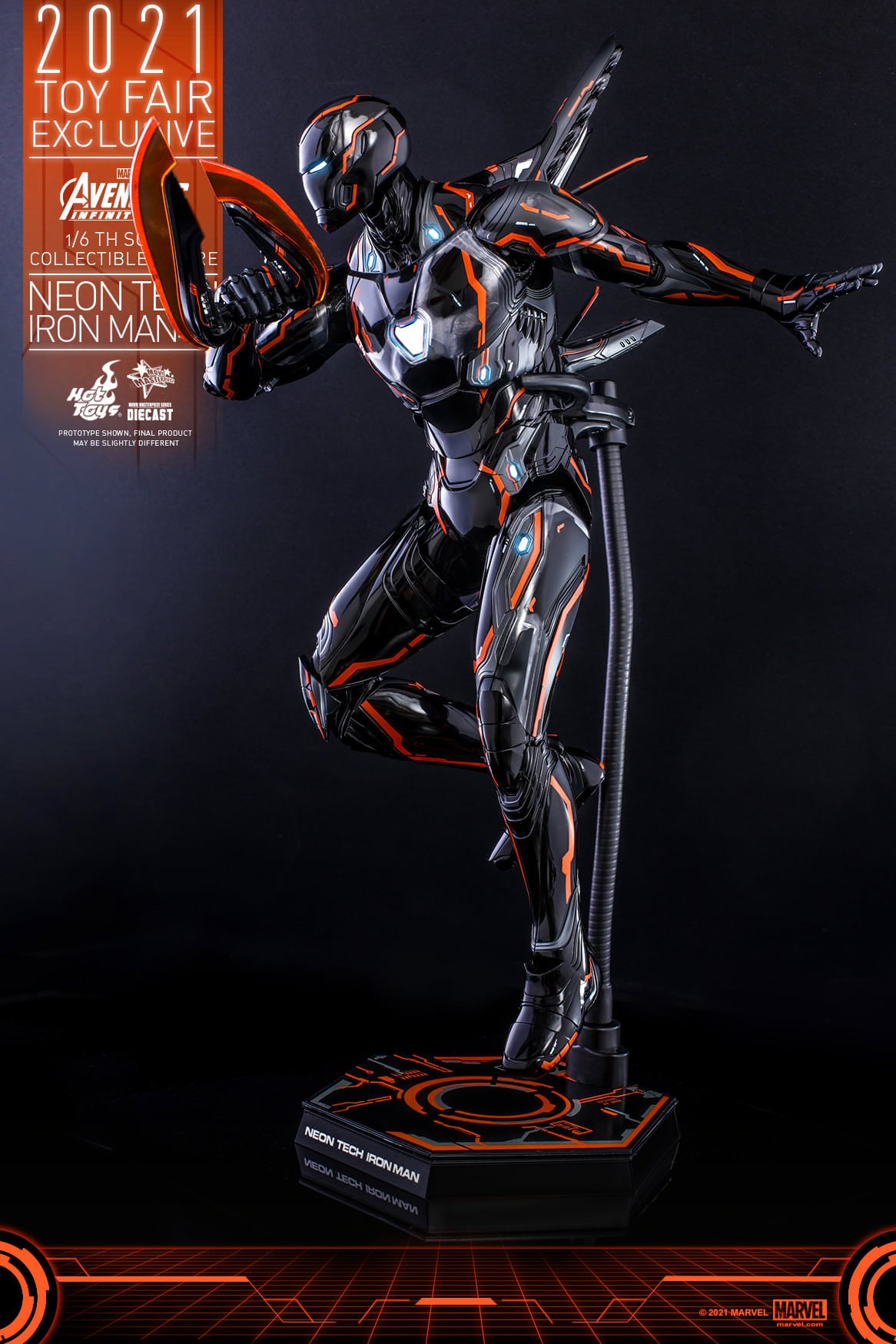 Hot Toys Avengers: Infinity War - 1/6th scale Neon Tech Iron Man 4.0 Collectible Figure (Speicial Edition) MMS597D39