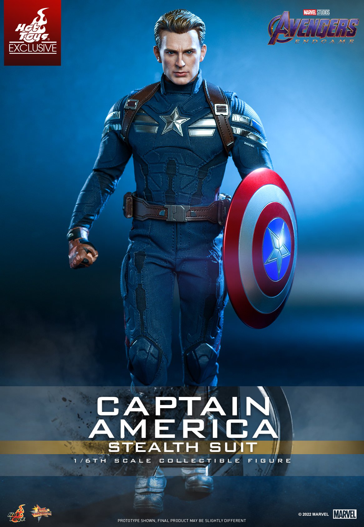 Hot Toys Avengers: Endgame Captain America (Stealth Suit) 1:6 Scale Collectible Figure MMS607