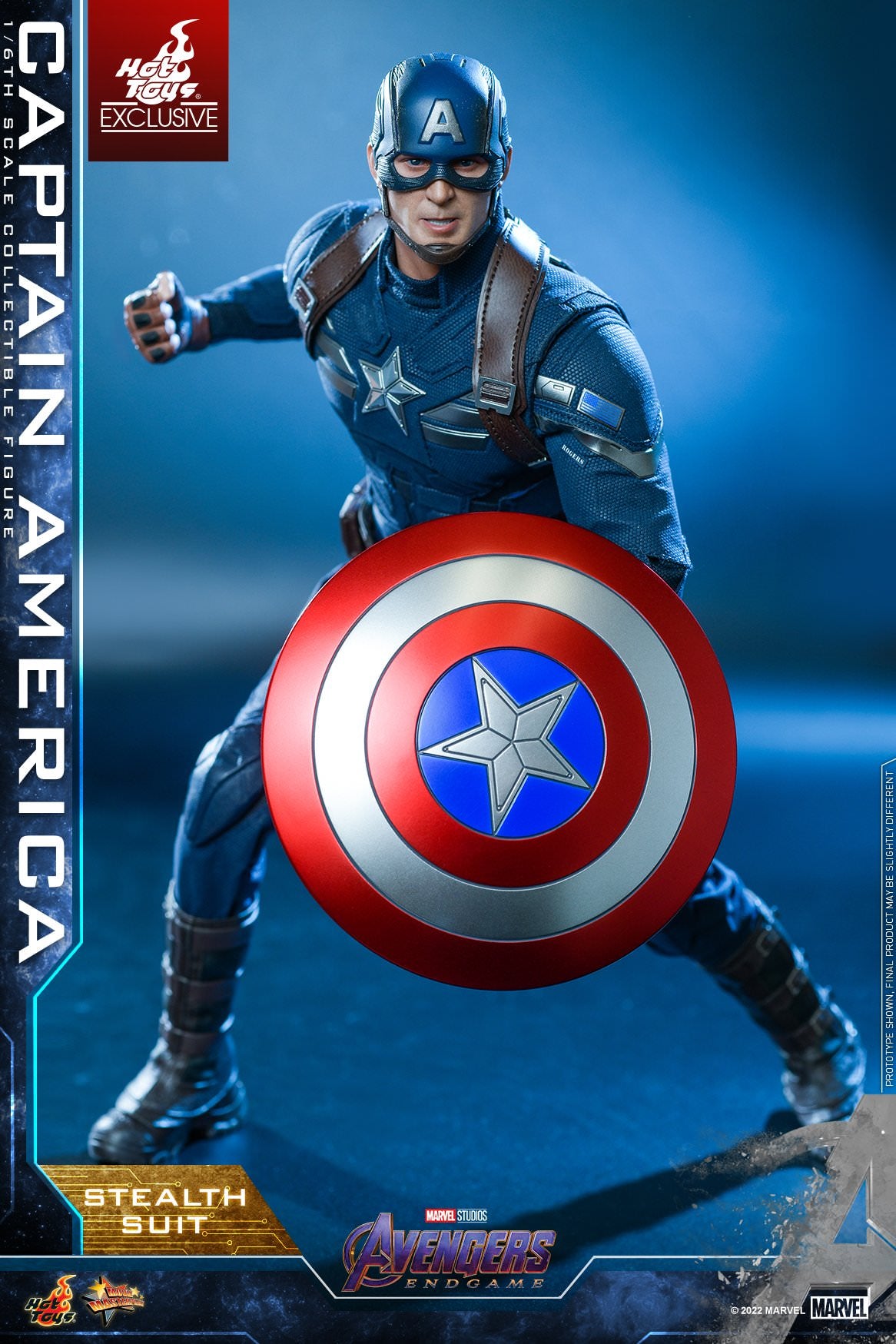 Hot Toys Avengers: Endgame Captain America (Stealth Suit) 1:6 Scale Collectible Figure MMS607