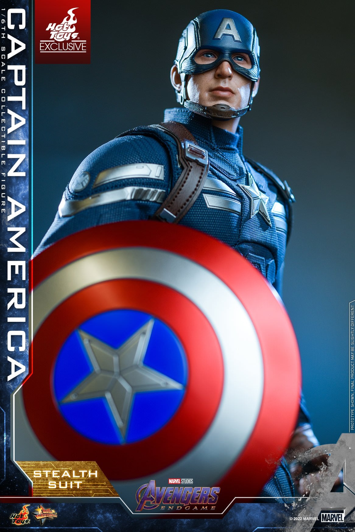 Hot Toys Avengers: Endgame Captain America (Stealth Suit) 1:6 Scale Collectible Figure MMS607