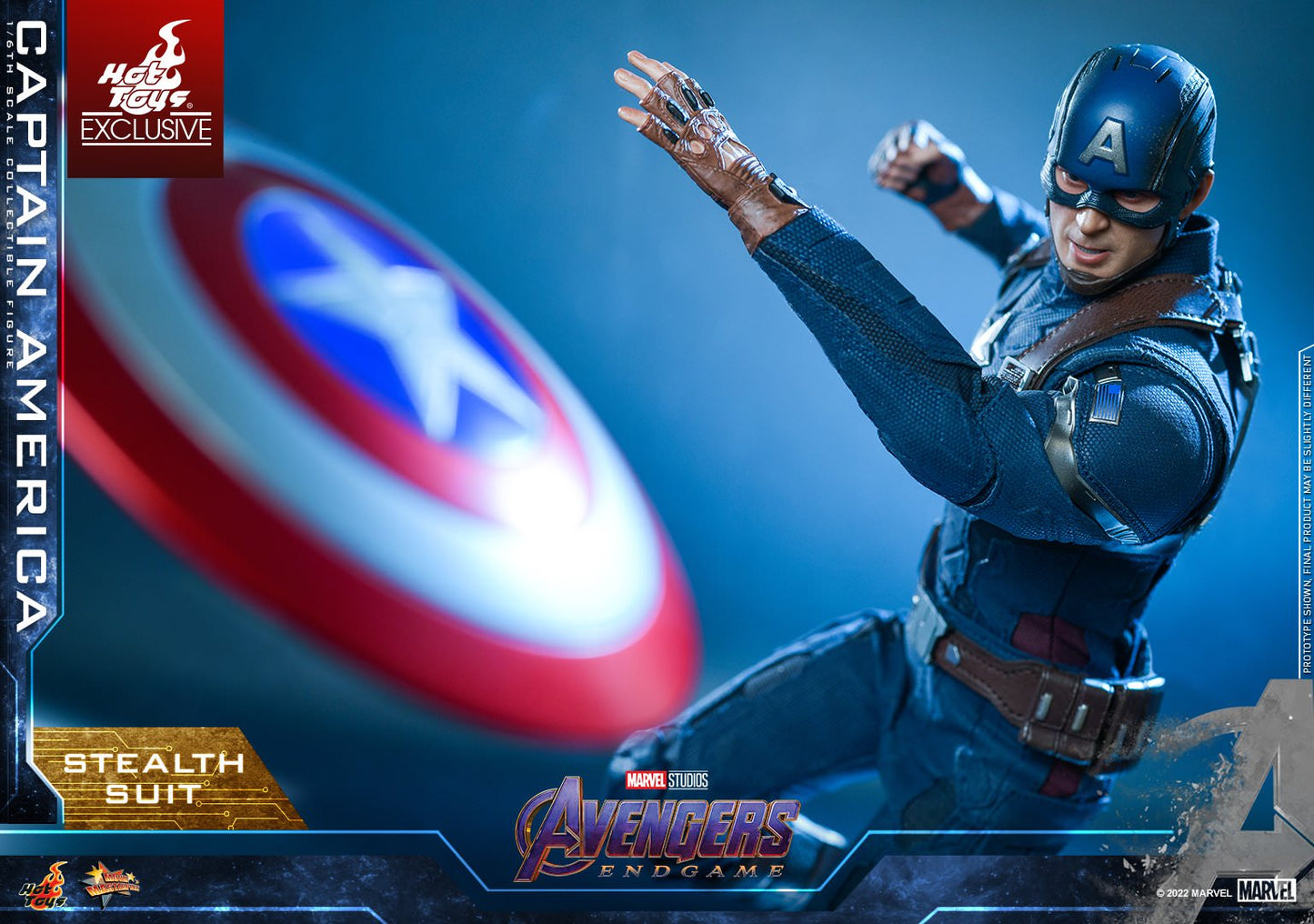 Hot Toys Avengers: Endgame Captain America (Stealth Suit) 1:6 Scale Collectible Figure MMS607