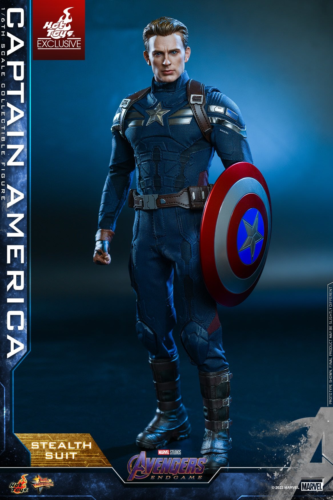 Hot Toys Avengers: Endgame Captain America (Stealth Suit) 1:6 Scale Collectible Figure MMS607