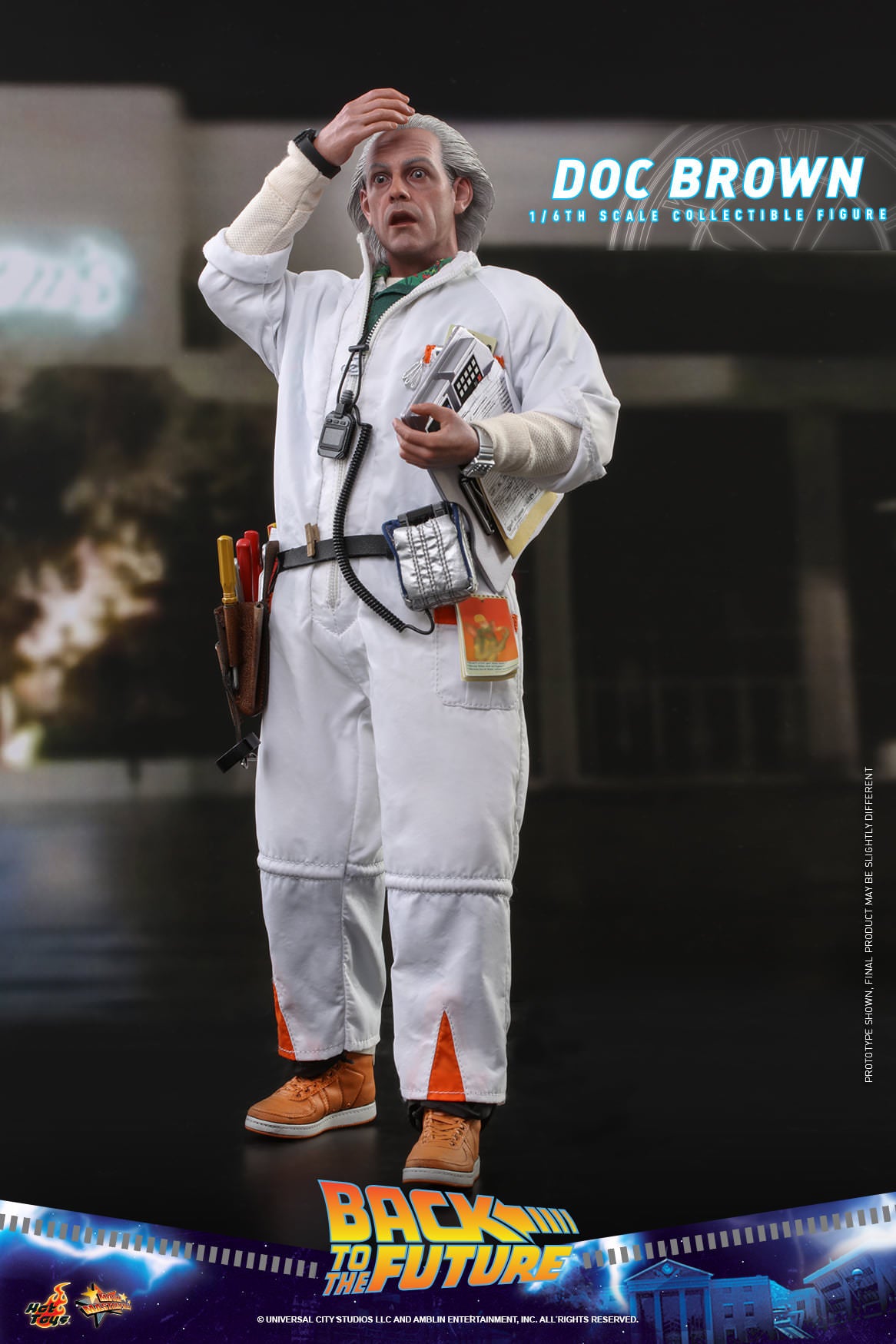 Hot Toys Back To The Future - 1:6 Scale Doc Brown Collectible Figure ( Deluxe Version ) MMS610