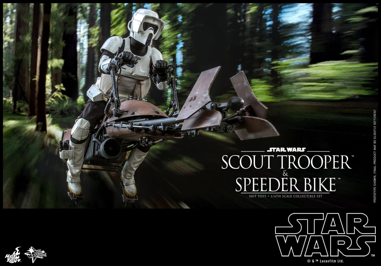 Hot Toys Star Wars : Return of the Jedi™ – 1:6 Scale Scout Trooper™ and Speeder Bike™ Collectible Set MMS612