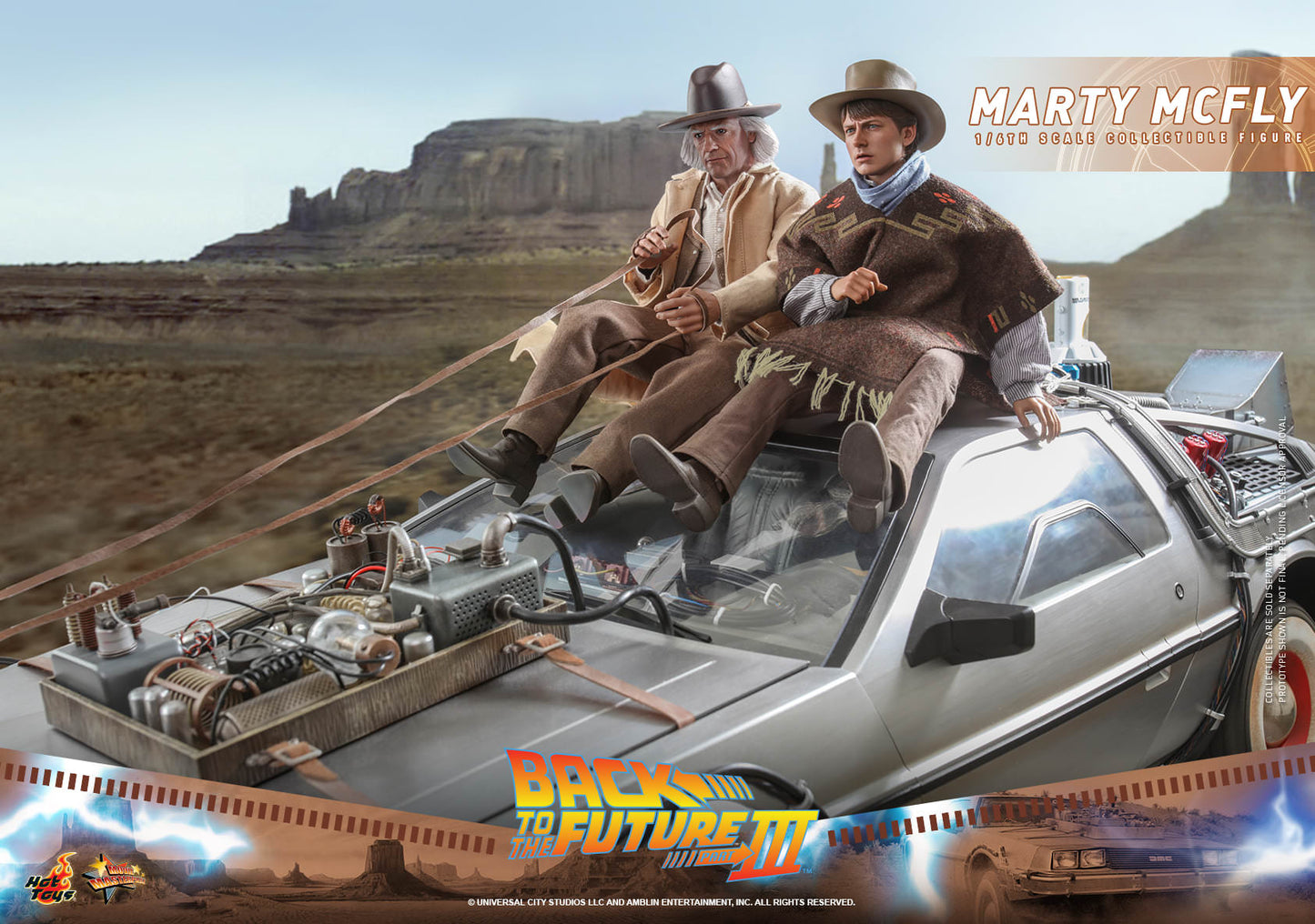 Hot Toys Back to the Future Part III - Marty McFly 1:6 Scale Collectible Figure MMS616