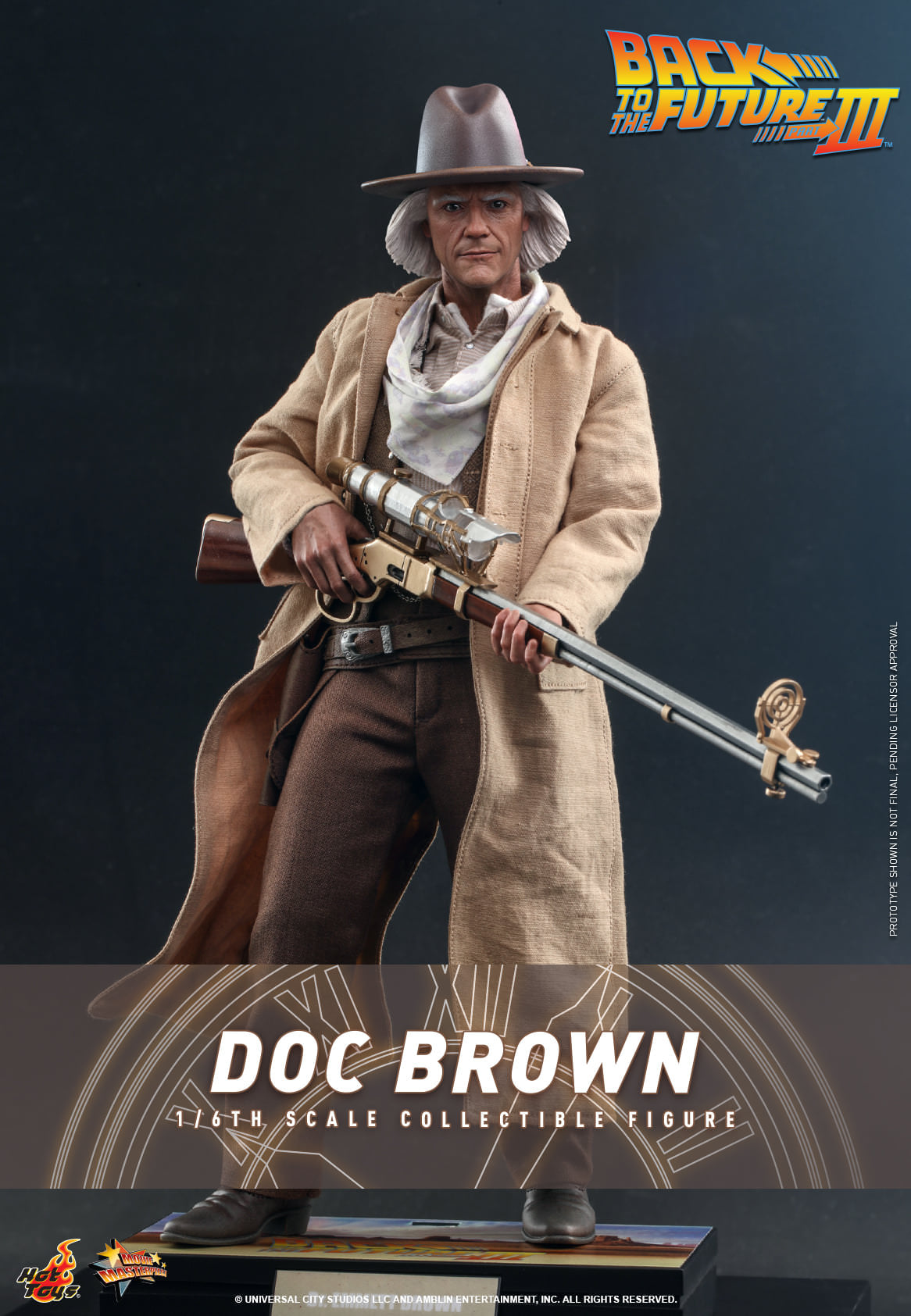 Hot Toys Back to the Future Part III - Doc Brown 1:6 Scale Collectible Figure MMS617