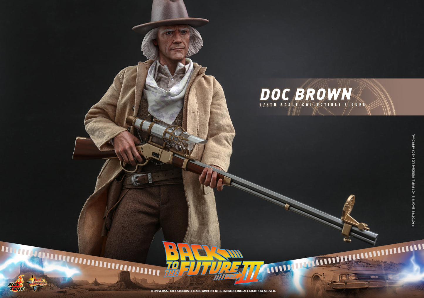 Hot Toys Back to the Future Part III - Doc Brown 1:6 Scale Collectible Figure MMS617