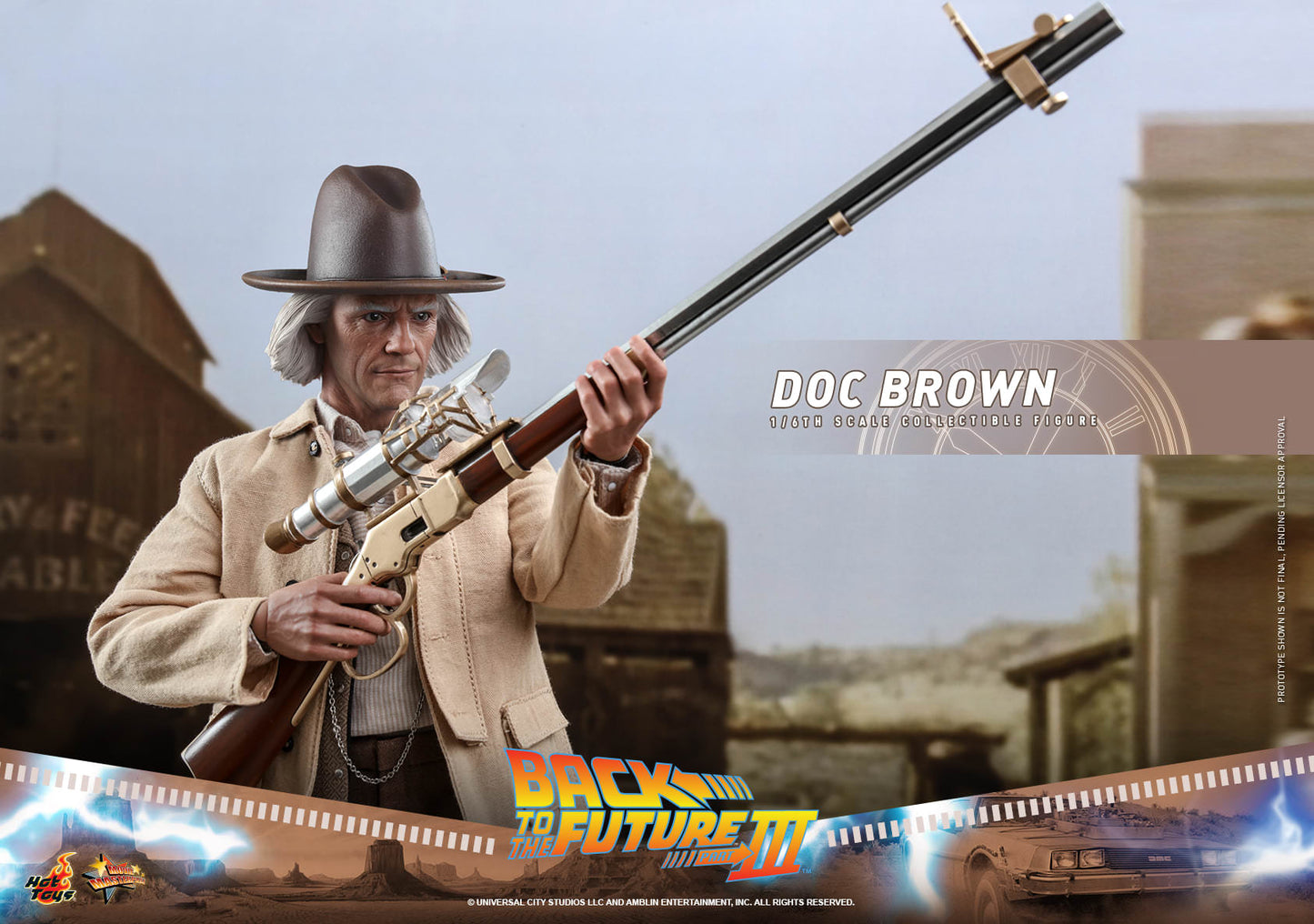 Hot Toys Back to the Future Part III - Doc Brown 1:6 Scale Collectible Figure MMS617