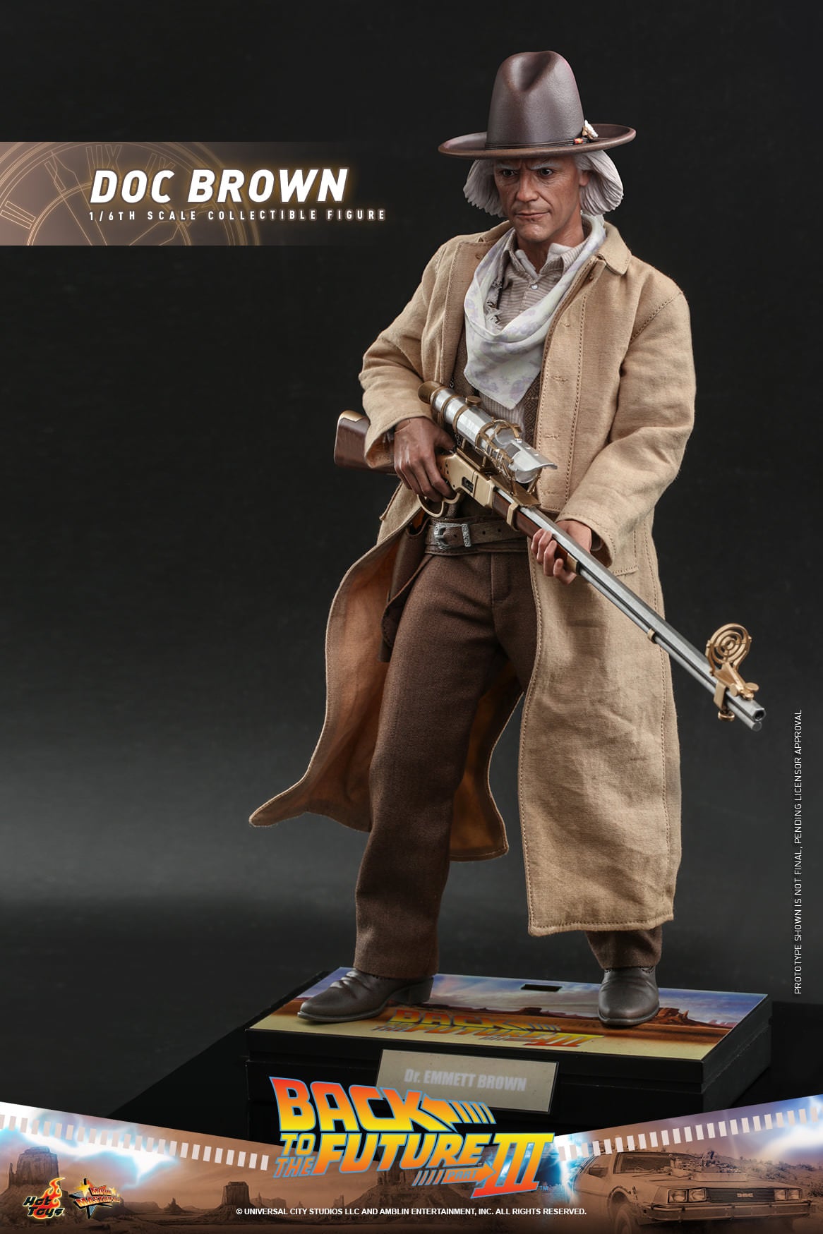 Hot Toys Back to the Future Part III - Doc Brown 1:6 Scale Collectible Figure MMS617