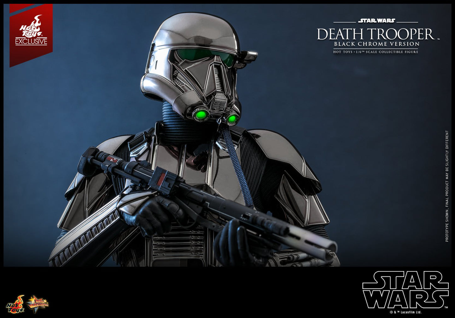 Hot Toys Star Wars™ - 1/6th scale Death Trooper™ (Black Chrome Version) Collectible Figure MMS621