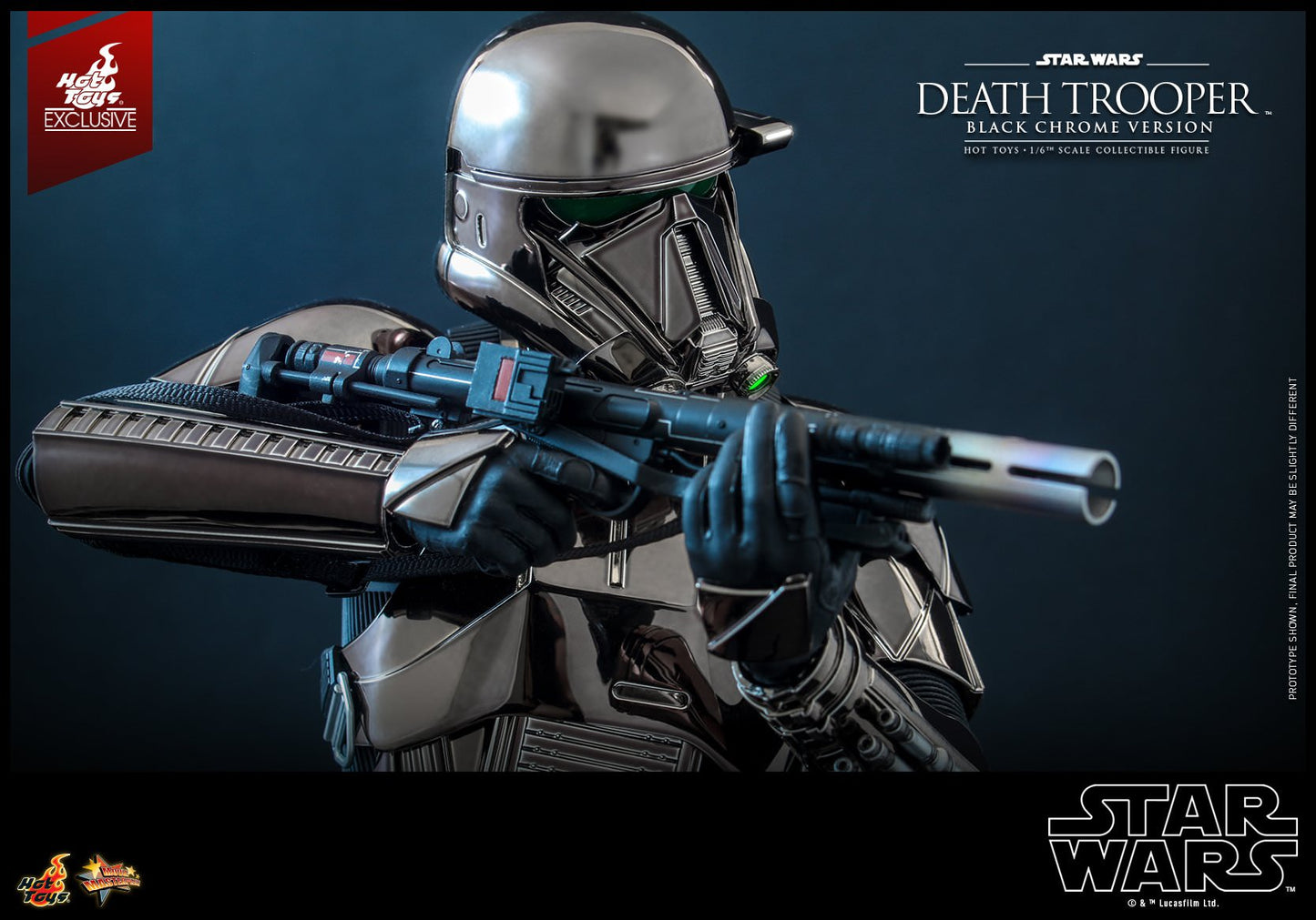 Hot Toys Star Wars™ - 1/6th scale Death Trooper™ (Black Chrome Version) Collectible Figure MMS621