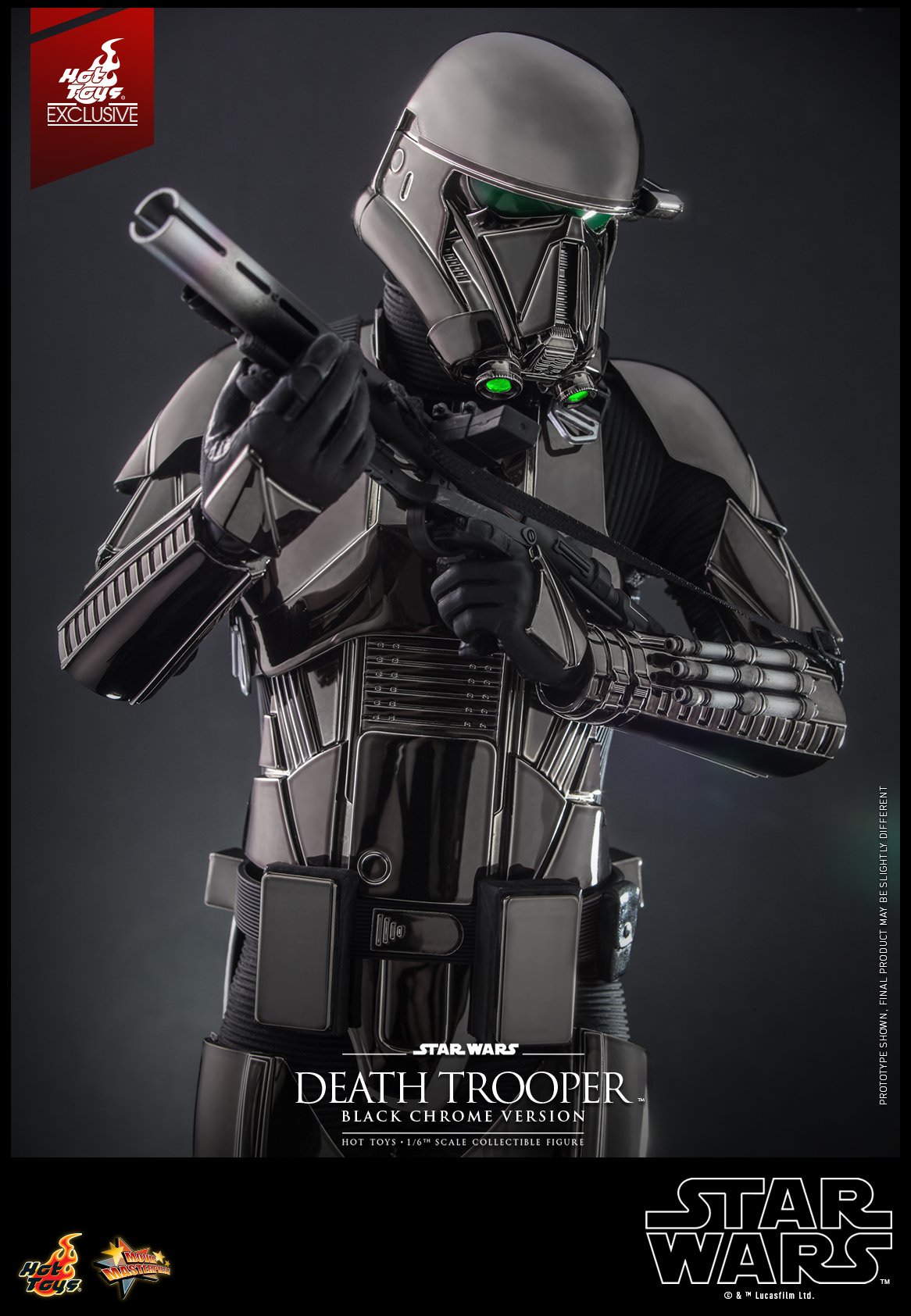 Hot Toys Star Wars™ - 1/6th scale Death Trooper™ (Black Chrome Version) Collectible Figure MMS621