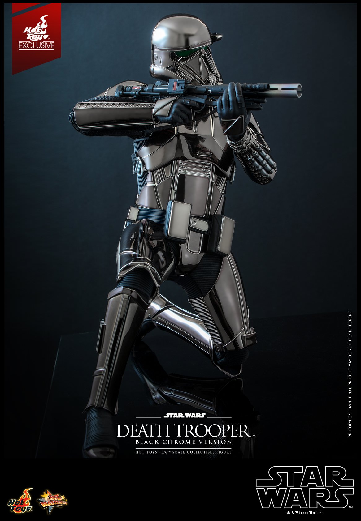 Hot Toys Star Wars™ - 1/6th scale Death Trooper™ (Black Chrome Version) Collectible Figure MMS621