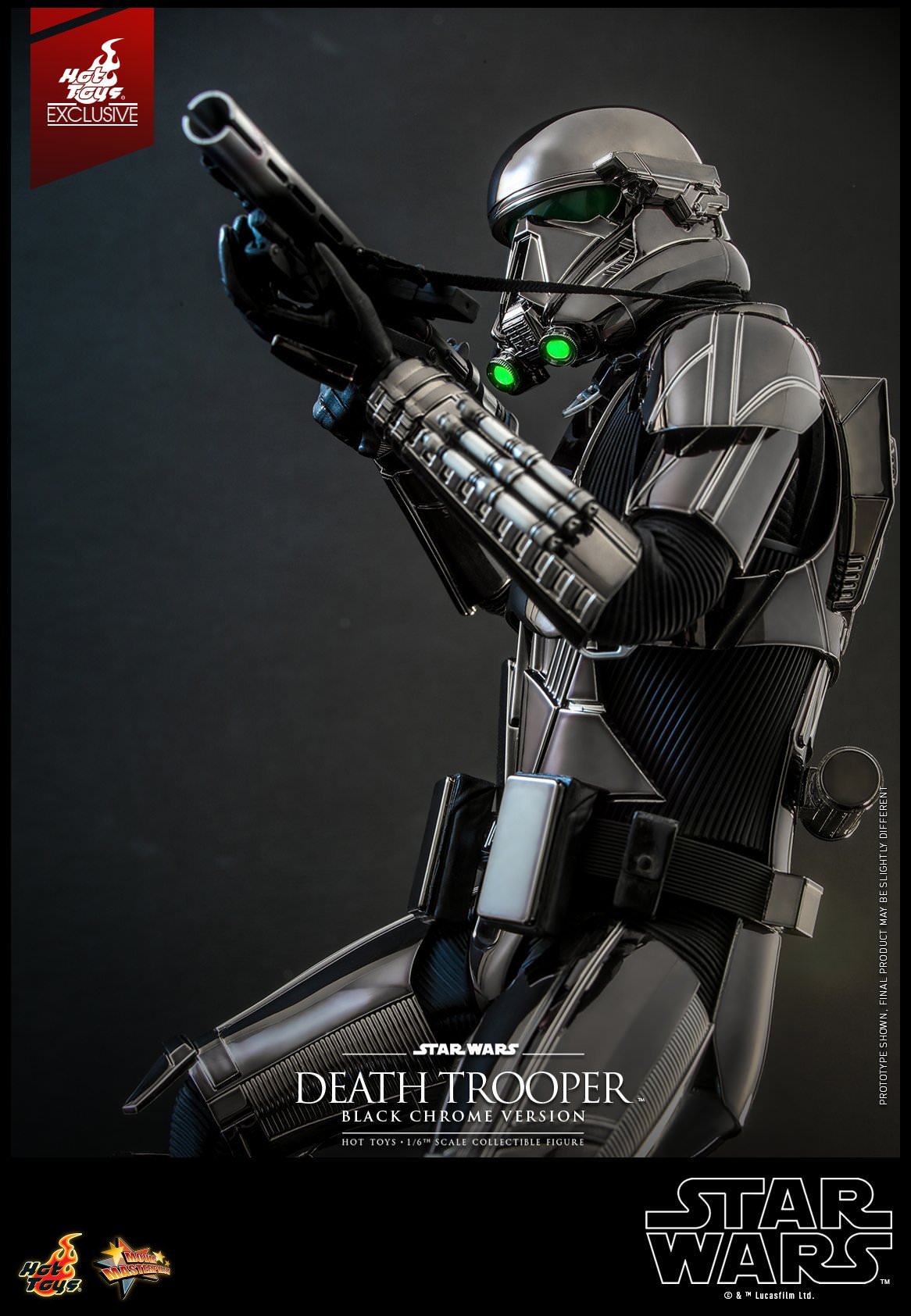 Hot Toys Star Wars™ - 1/6th scale Death Trooper™ (Black Chrome Version) Collectible Figure MMS621