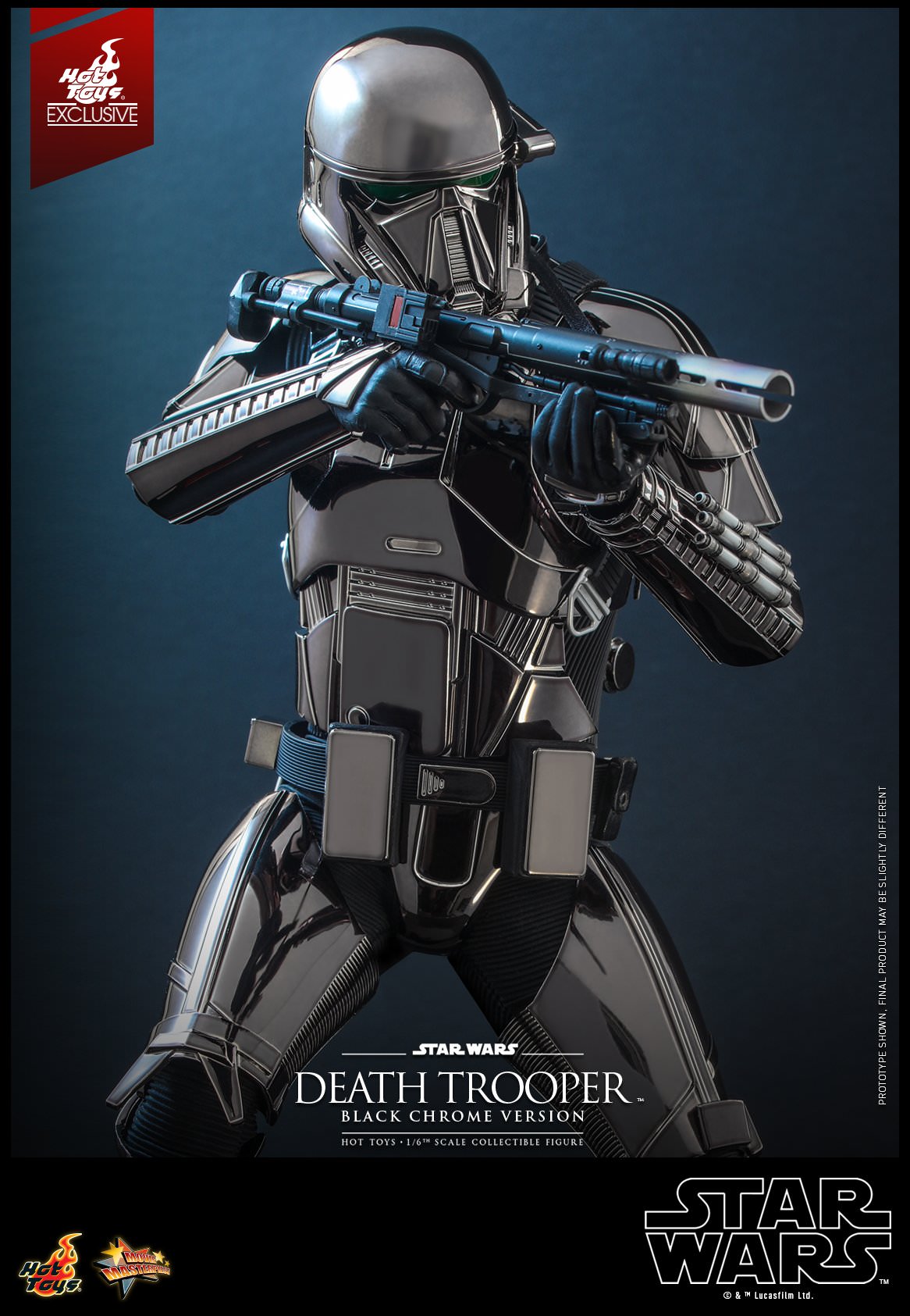 Hot Toys Star Wars™ - 1/6th scale Death Trooper™ (Black Chrome Version) Collectible Figure MMS621