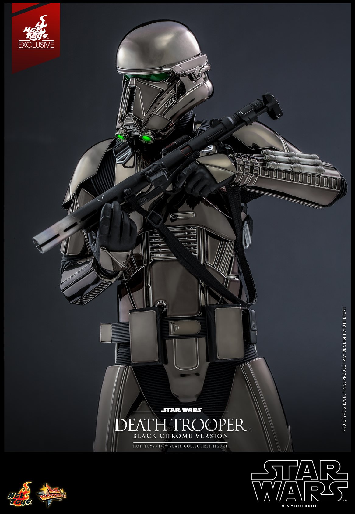 Hot Toys Star Wars™ - 1/6th scale Death Trooper™ (Black Chrome Version) Collectible Figure MMS621