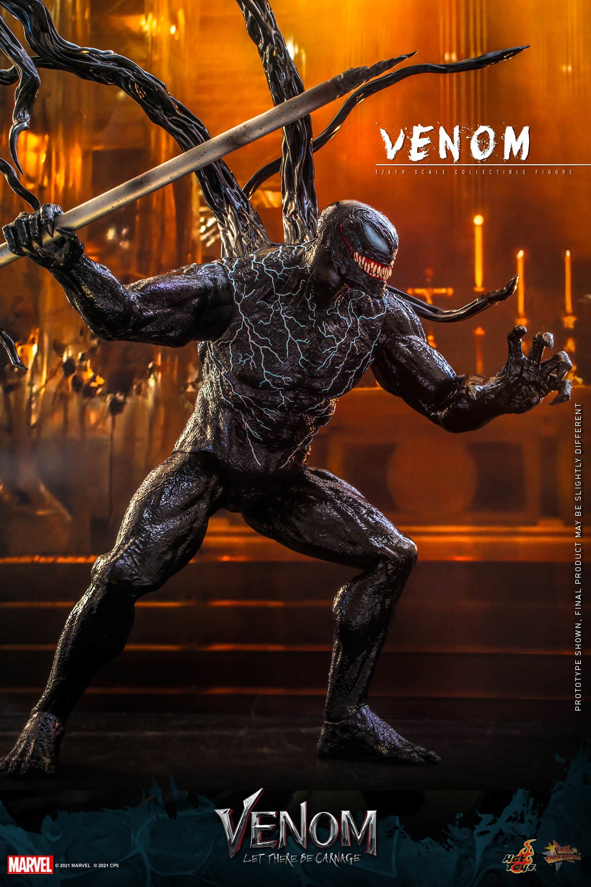 Hot Toys Venom: Let There Be Carnage Venom 1:6 Scale Collectible Figure MMS626