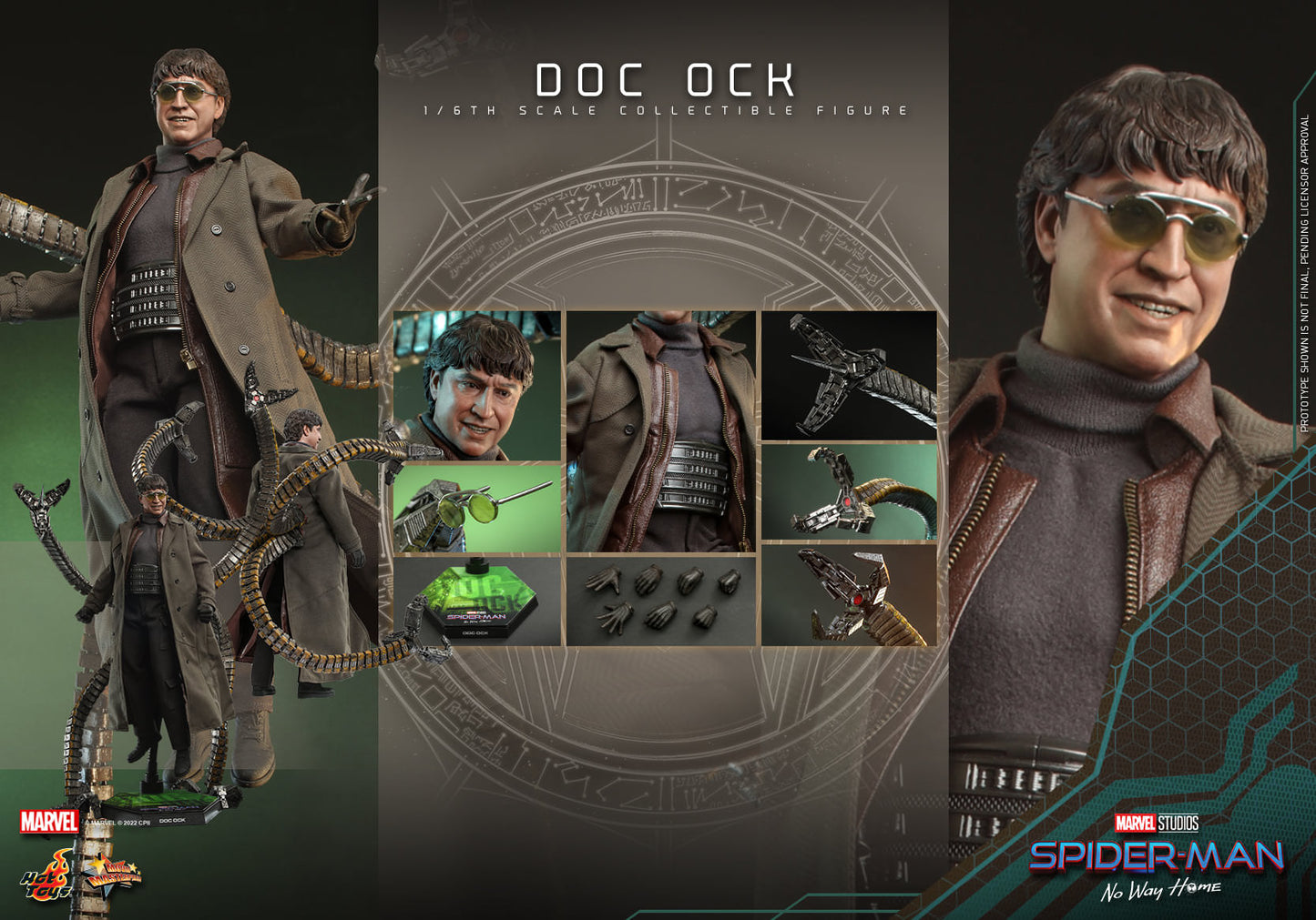 Hot Toys 1:6 Scale Spider-Man : No Way Home - Doc Ock Collectible Figure ( Normal Version ) MMS632