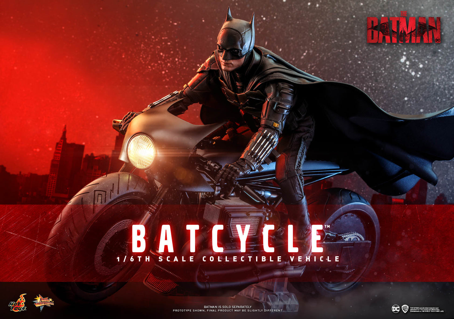 Hot Toys 1:6 Scale The Batman Batcycle Collectible Vehicle MMS642