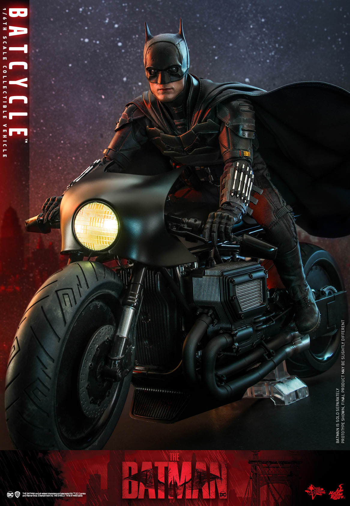 Hot Toys 1:6 Scale The Batman Batcycle Collectible Vehicle MMS642