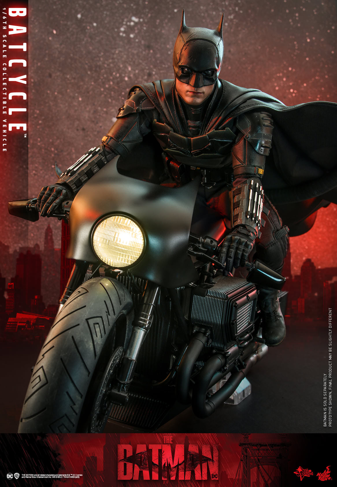 Hot Toys 1:6 Scale The Batman Batcycle Collectible Vehicle MMS642