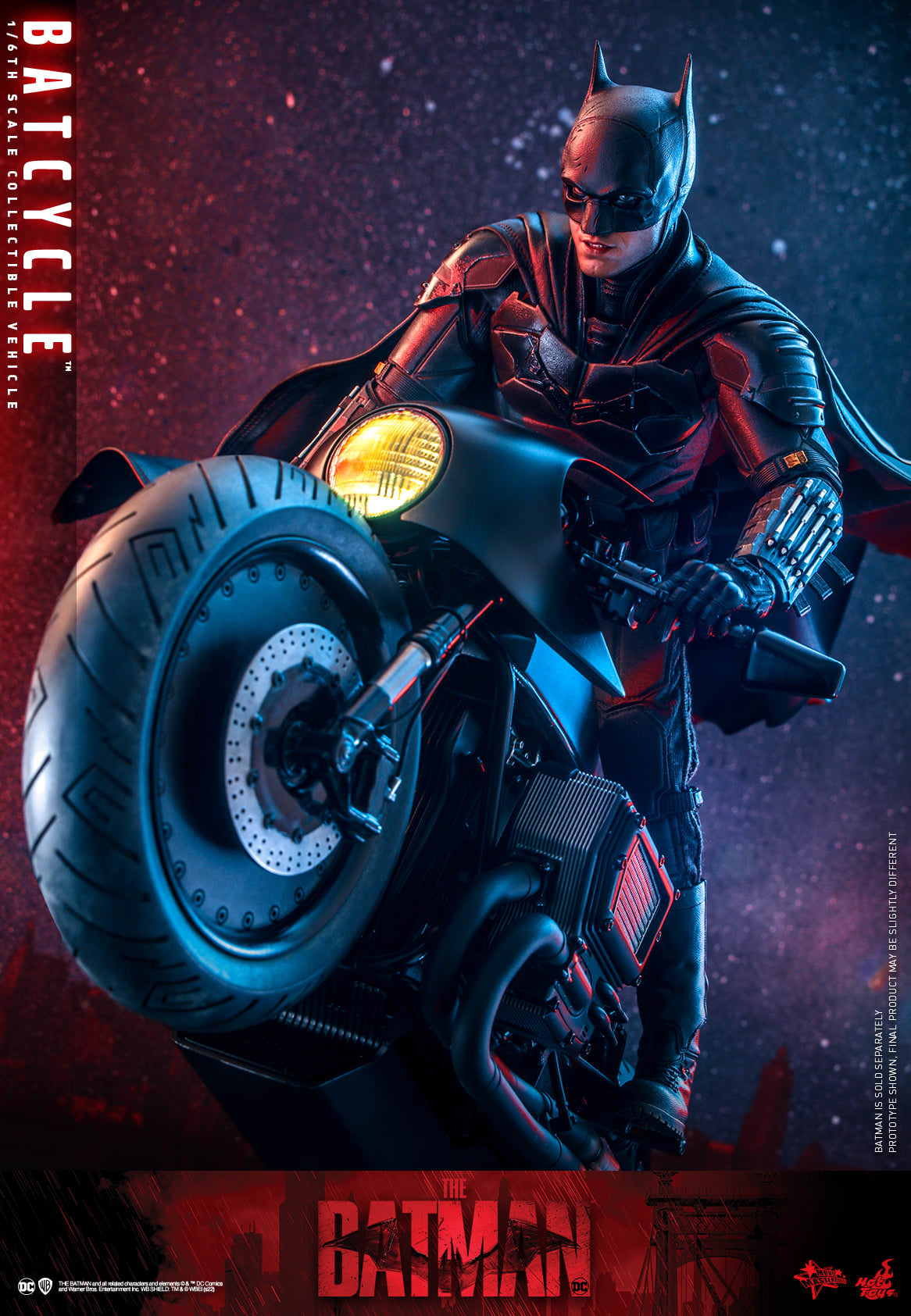 Hot Toys 1:6 Scale The Batman Batcycle Collectible Vehicle MMS642