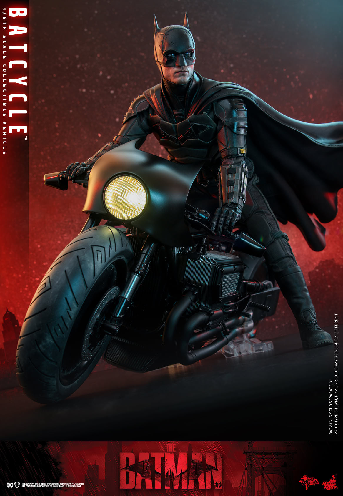 Hot Toys 1:6 Scale The Batman Batcycle Collectible Vehicle MMS642