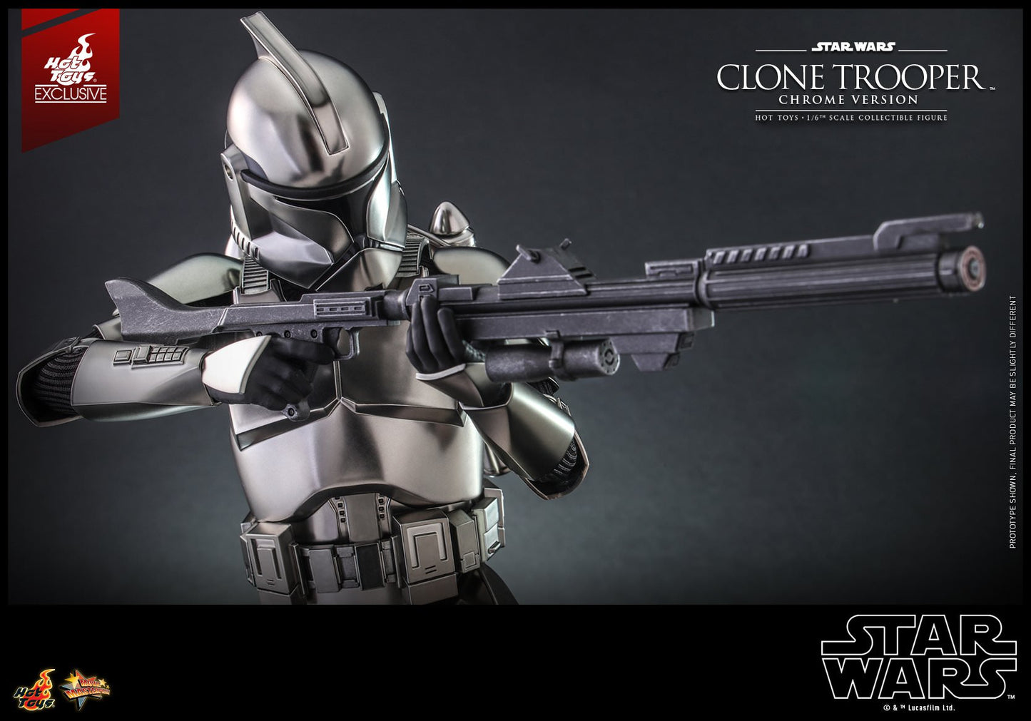 Hot Toys Star Wars™ -  1/6th scale Clone Trooper™ (Chrome Version) Collectible Figure MMS643