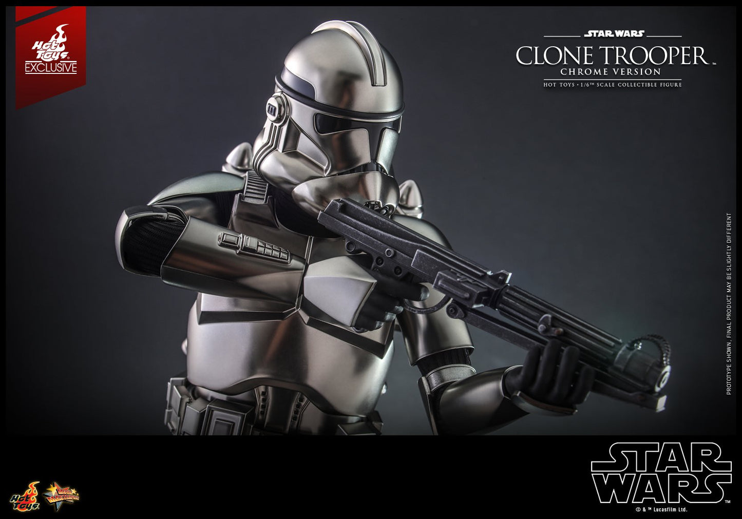 Hot Toys Star Wars™ -  1/6th scale Clone Trooper™ (Chrome Version) Collectible Figure MMS643